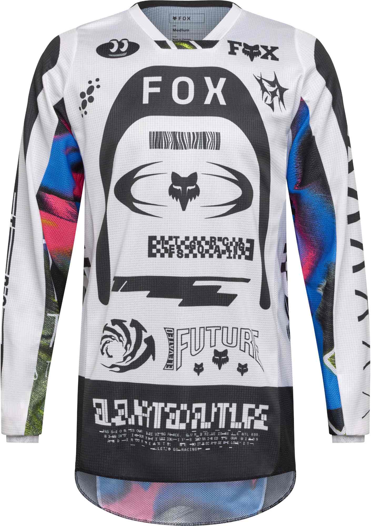 FOX 180 Image Cosmo Motocross Jersey, Size 2XL for Men-image-981504116