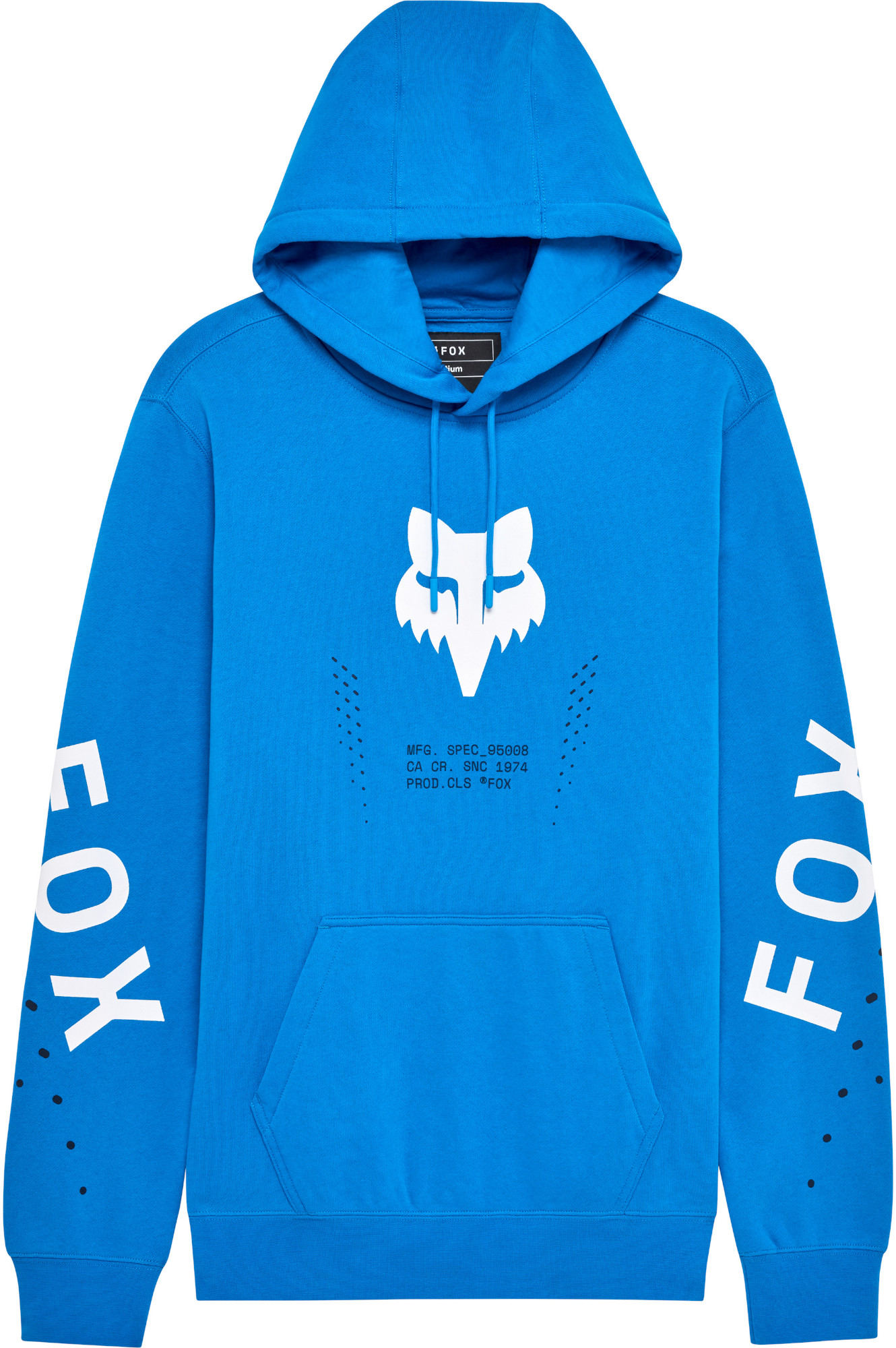 FOX Shield Hoodie, white-blue, Size 2XL for Men-image-981535595