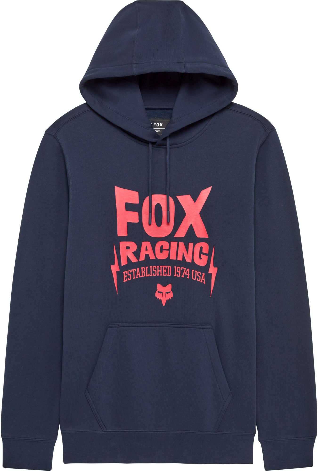 FOX Bolt Hoodie, black-pink, Size 2XL for Men-image-981576474
