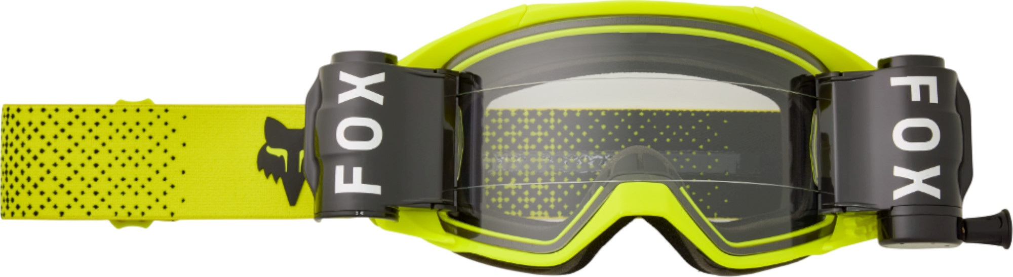 FOX Vue Roll Motocross Goggle, black-yellow for Men-image-503514230