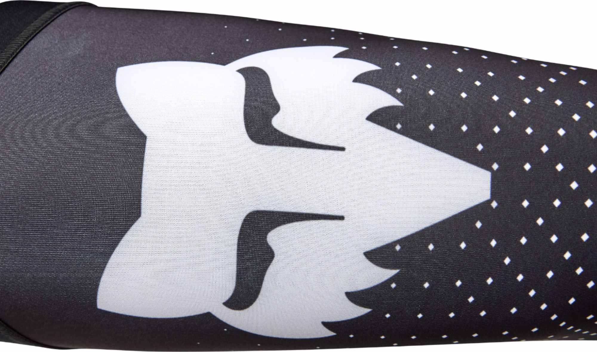 Side view of FOX Flexair Fracture KB Motocross Socks, black-white, Size L for Men