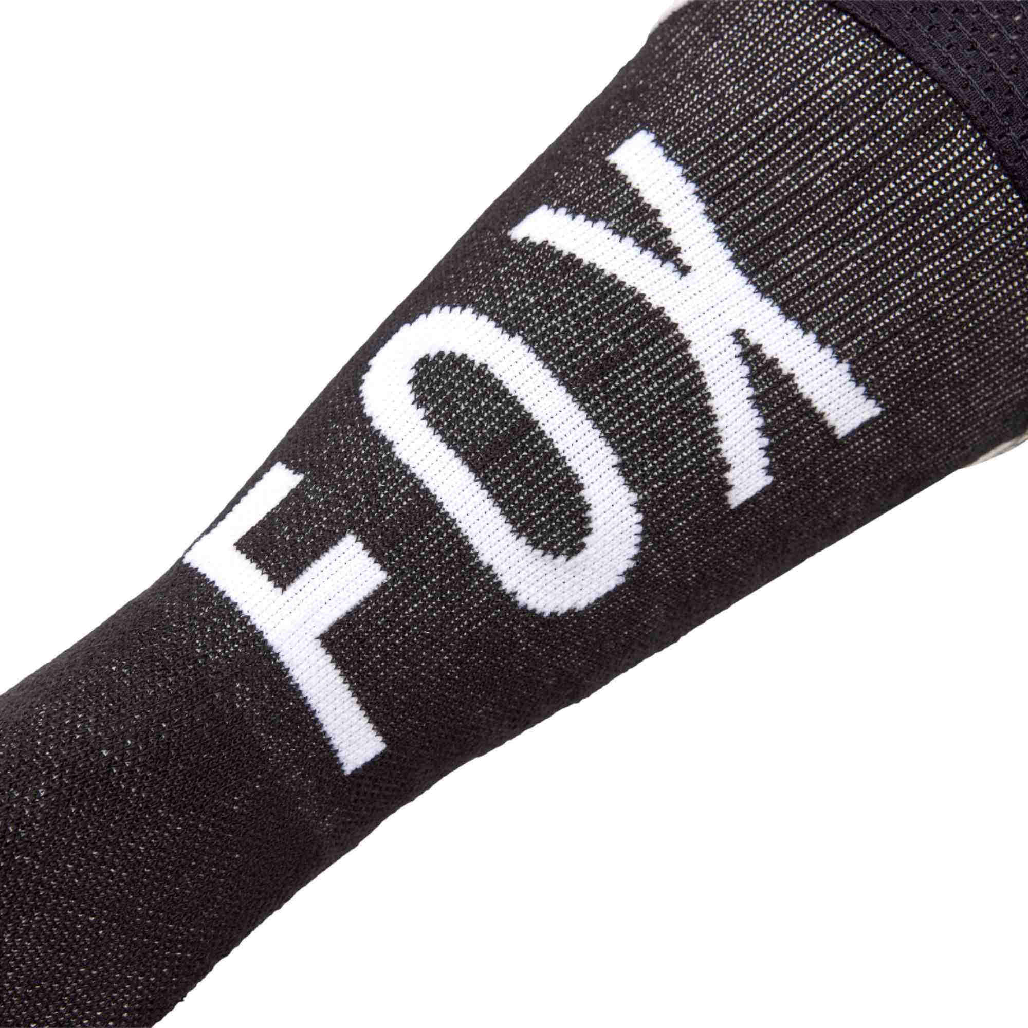 Side view of FOX Flexair Fracture KB Motocross Socks, black-white, Size L for Men