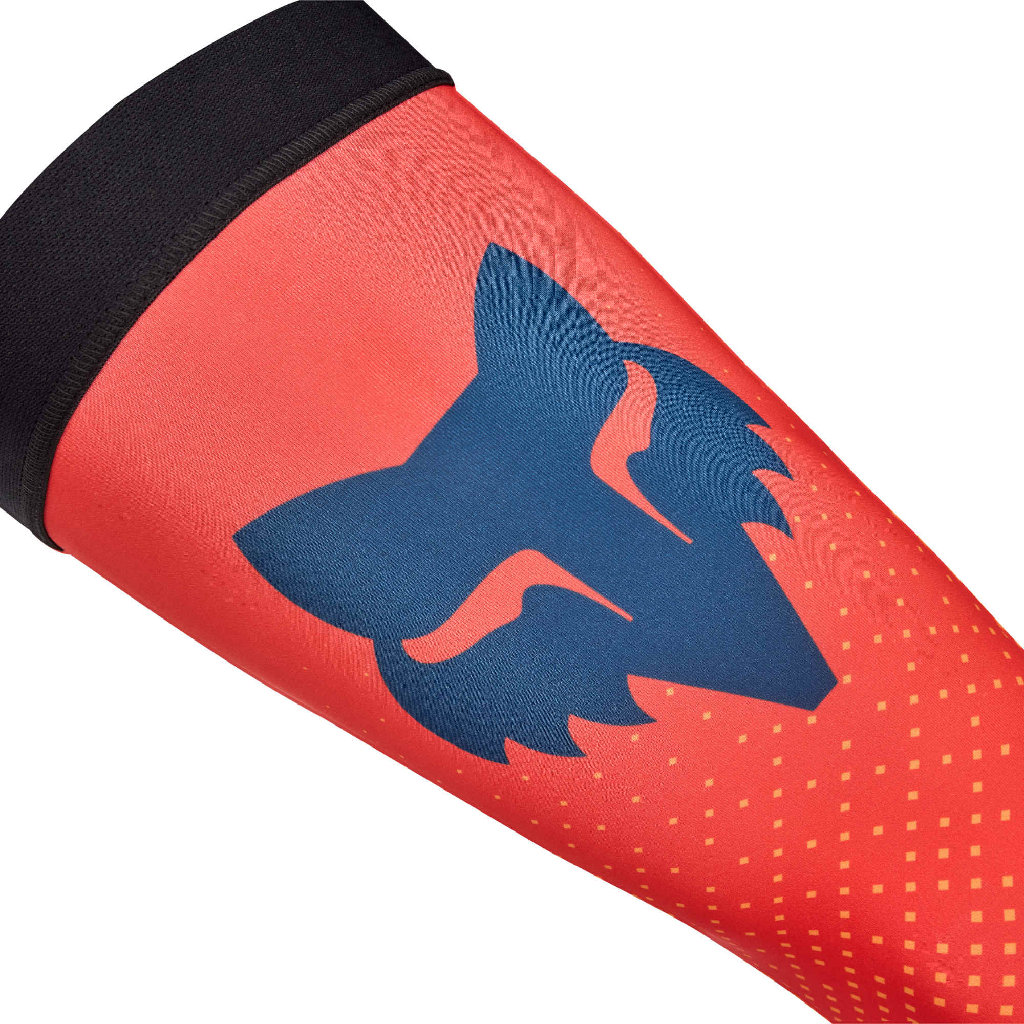 Side view of FOX Flexair Fracture KB Motocross Socks, red-orange, Size M for Men