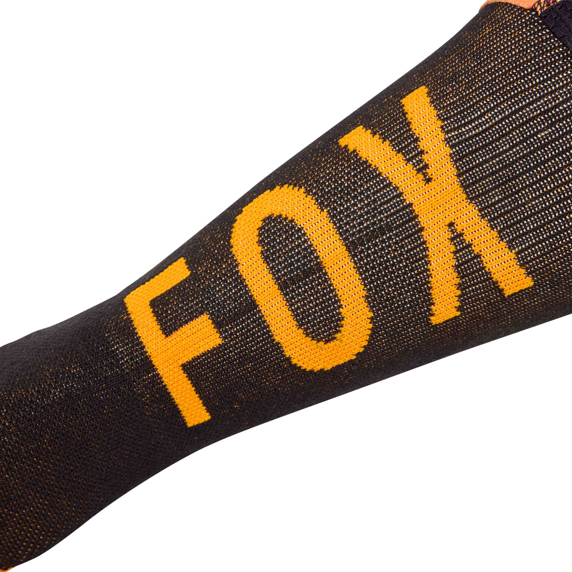 Side view of FOX Flexair Fracture KB Motocross Socks, red-orange, Size M for Men