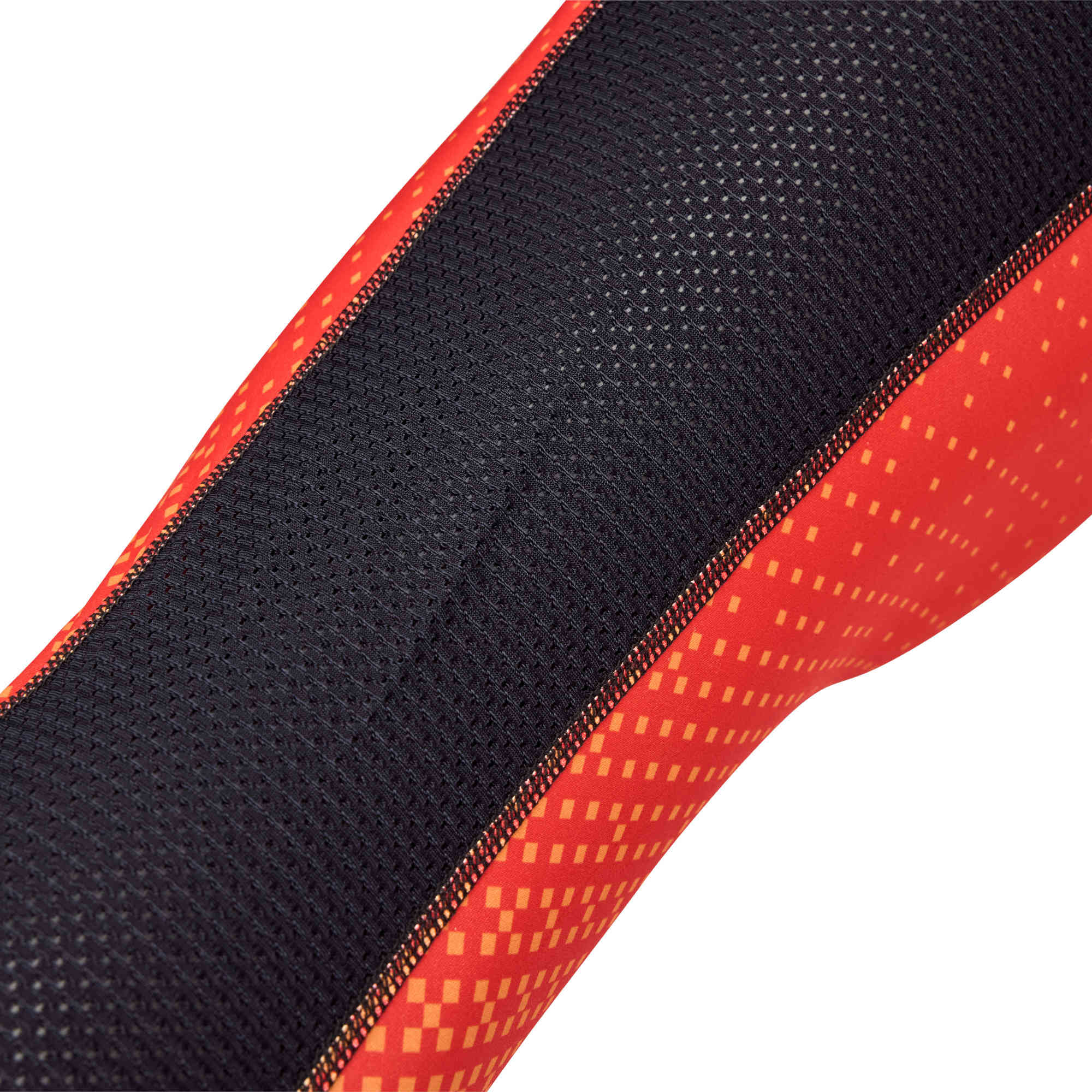 Side view of FOX Flexair Fracture KB Motocross Socks, red-orange, Size M for Men