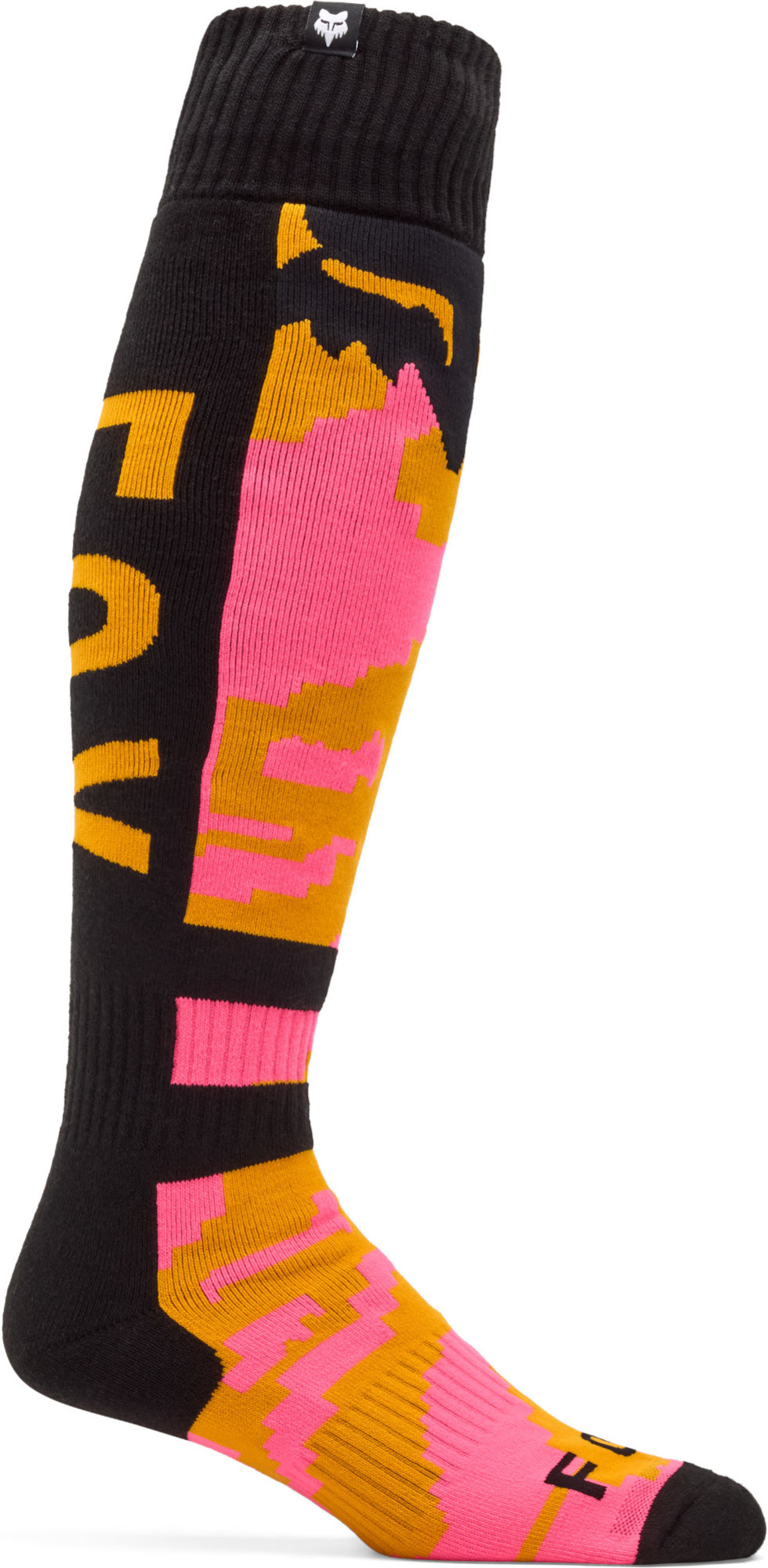 Fox Men's Black Orange 180 Kairos Motocross Socks, Black-Orange, Size L For