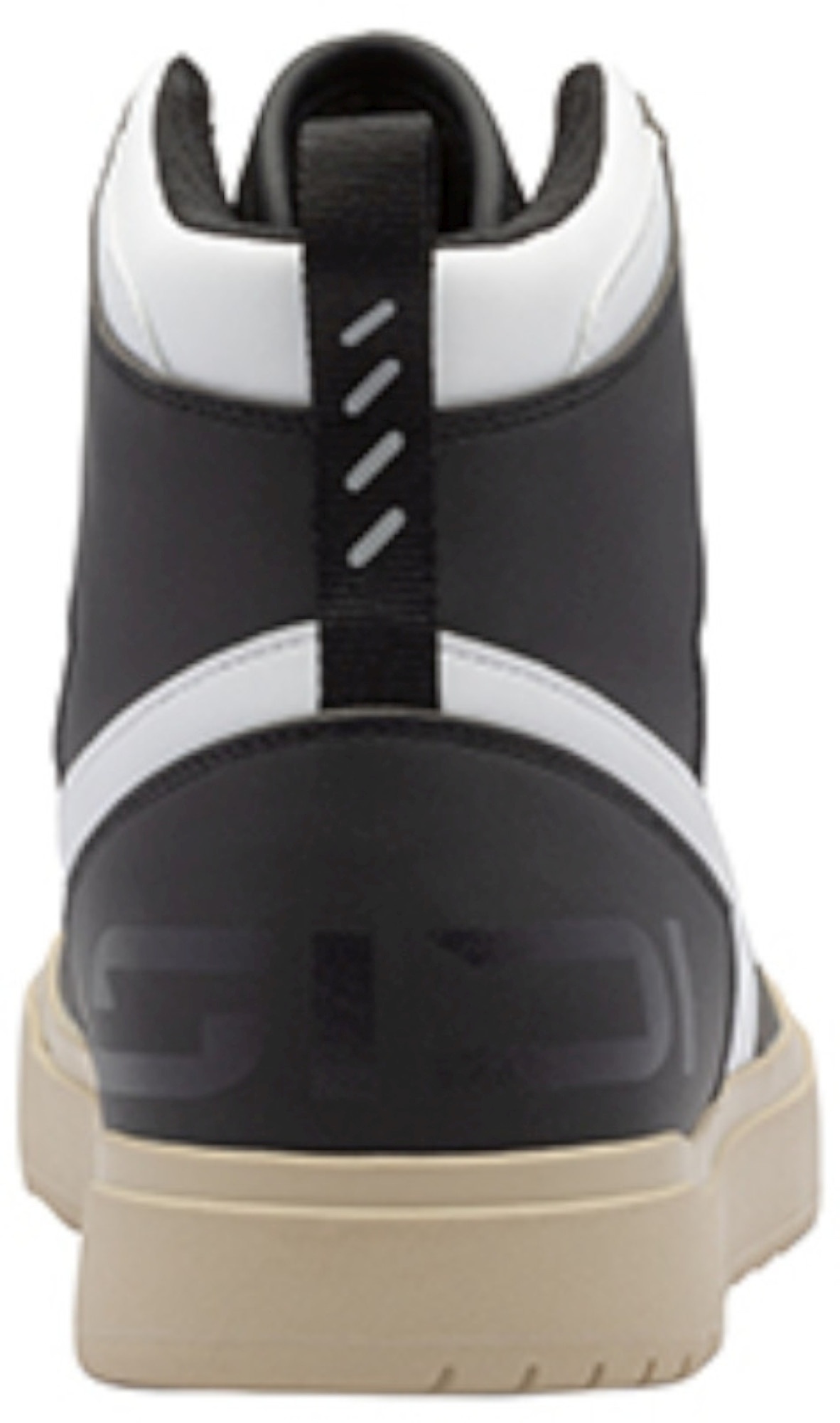 Side view of Sidi Lynx Motorcycle Shoes, black-white, Size 39 for Men