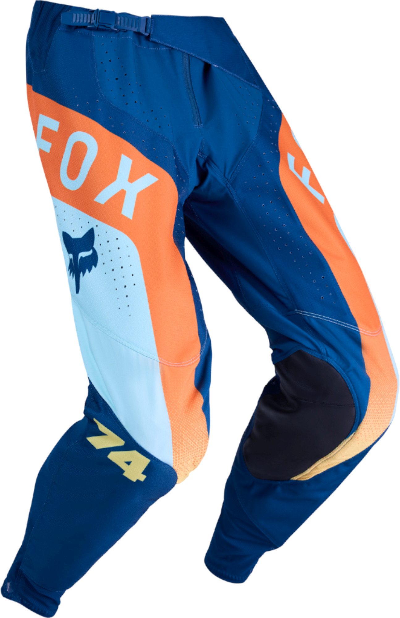 Fox Men's Blue Orange 360 Tine Motocross Pants, Blue-Orange, Size 32 For