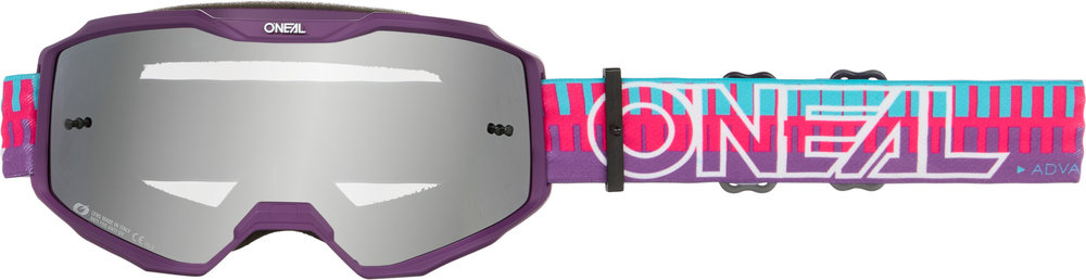 Oneal B-10 STRIPED Mirrored Motocross Goggles
