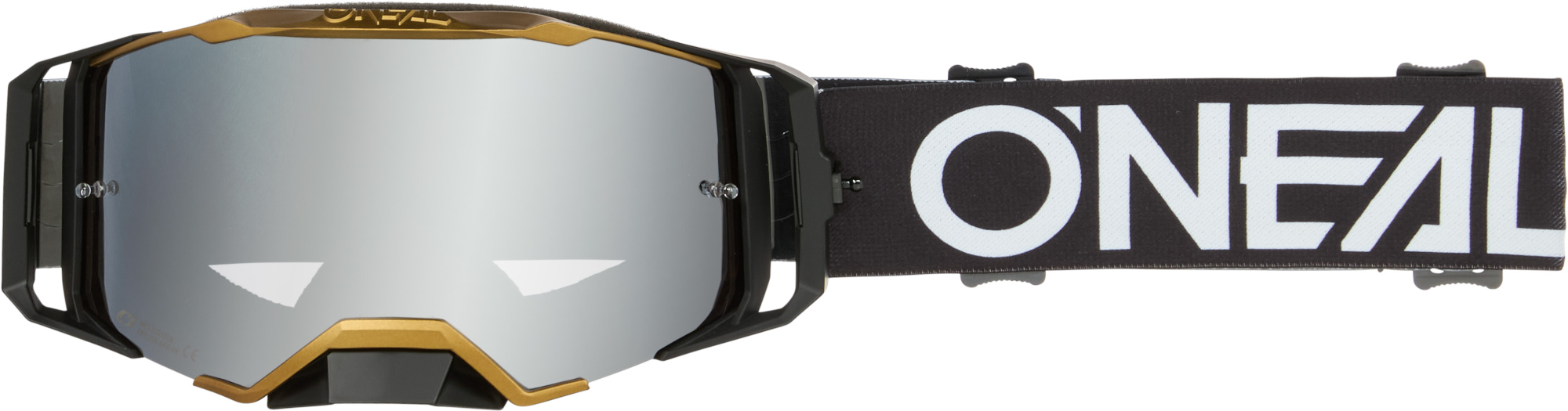 Oneal B-33 HEXA Radium Motocross Goggles, black-gold for Men