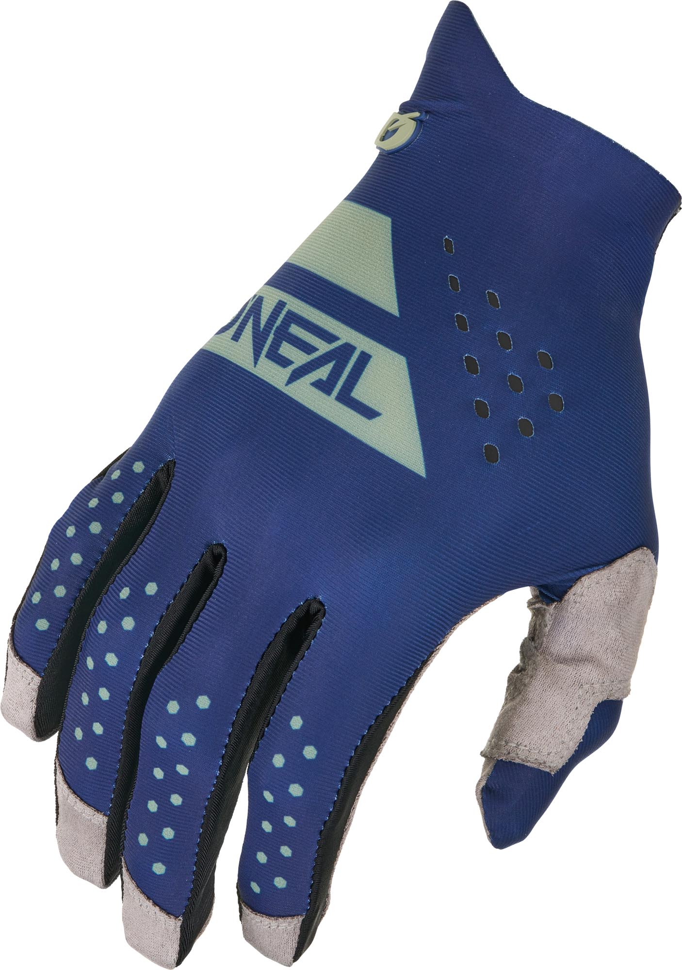 Oneal PIN IT Slip On Guantes de motocross, verde-azul, tamaño S para hombre
