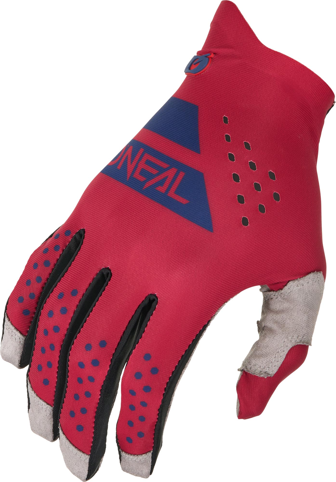 Oneal PIN IT Slip On Guantes de motocross, rojo-azul, tamaño 2XL para hombre