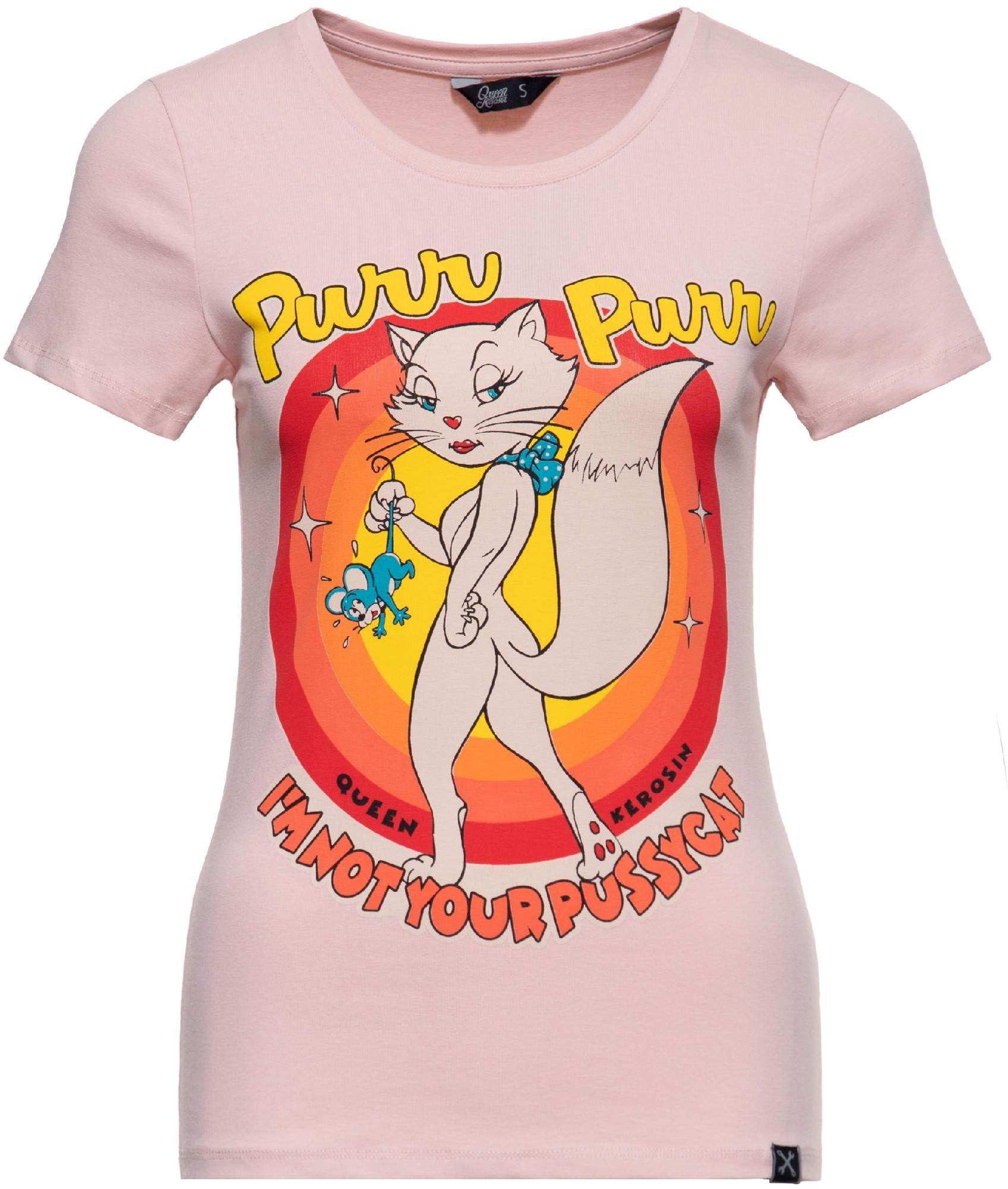 Queen Kerosin I'm Not Your Pussycat T-Shirt Femme, rose, taille XL pour Femmes