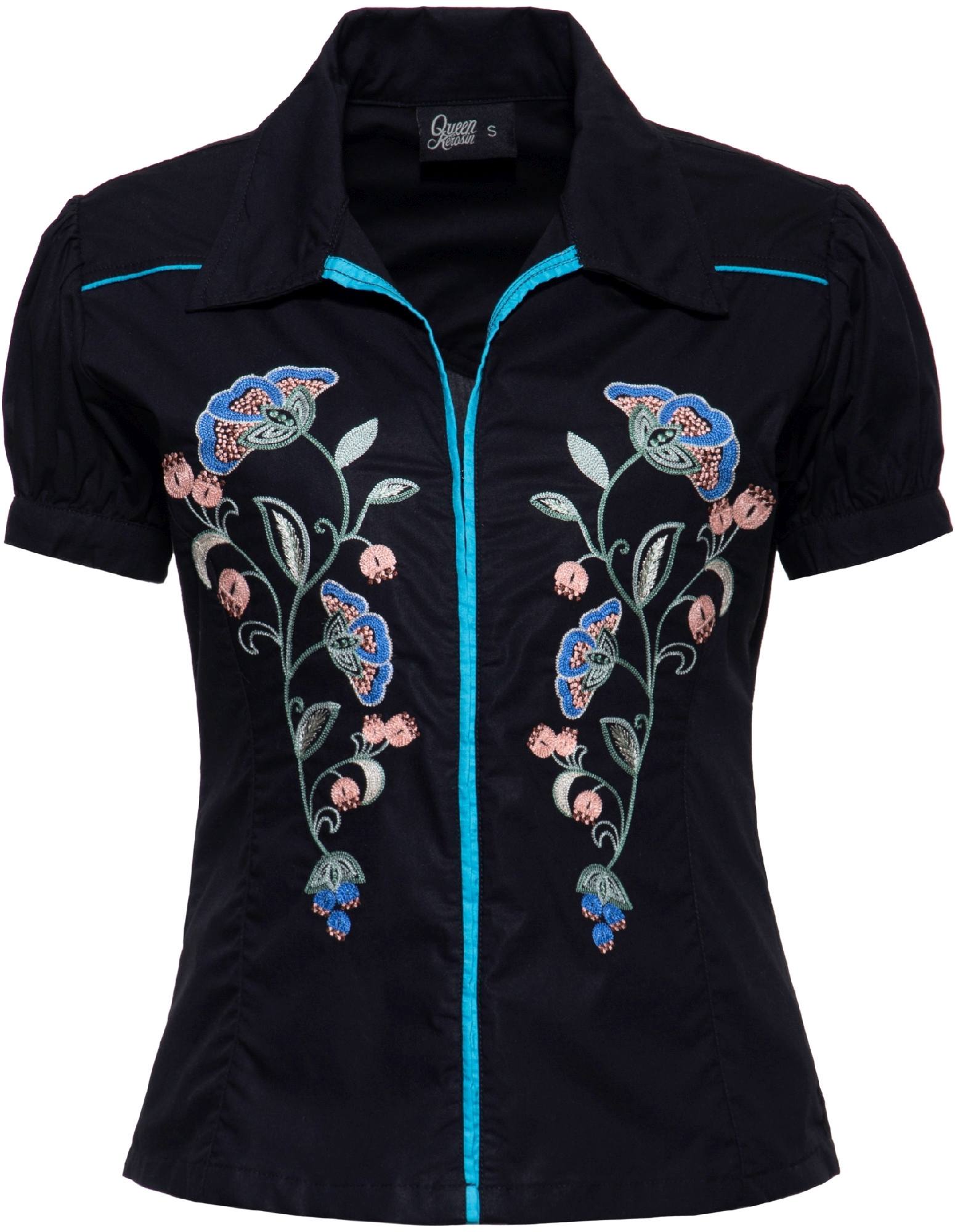 Queen Kerosin Damen Bluse, Größe S