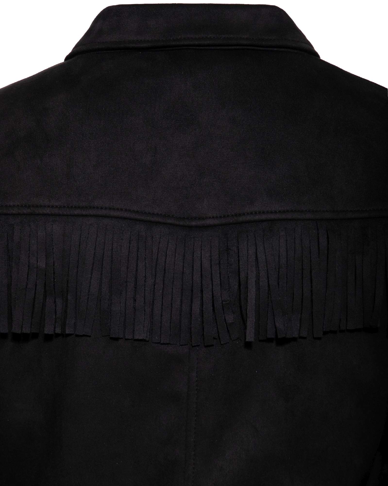 Side view of Queen Kerosin Western Ladies Jacket, black, Size M for Women