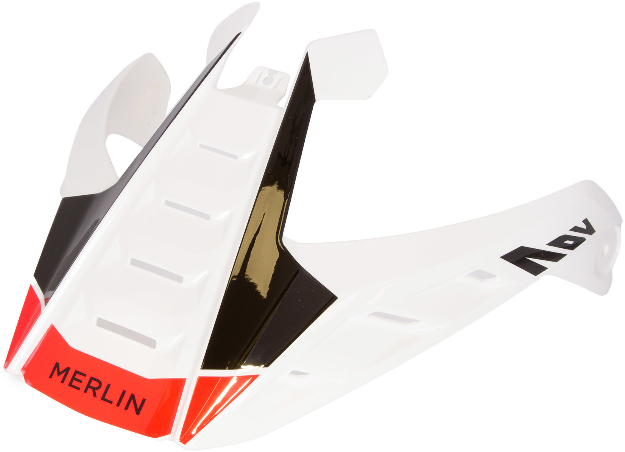 Merlin Torres Adventure Casque Peak, blanc-rouge pour Hommes