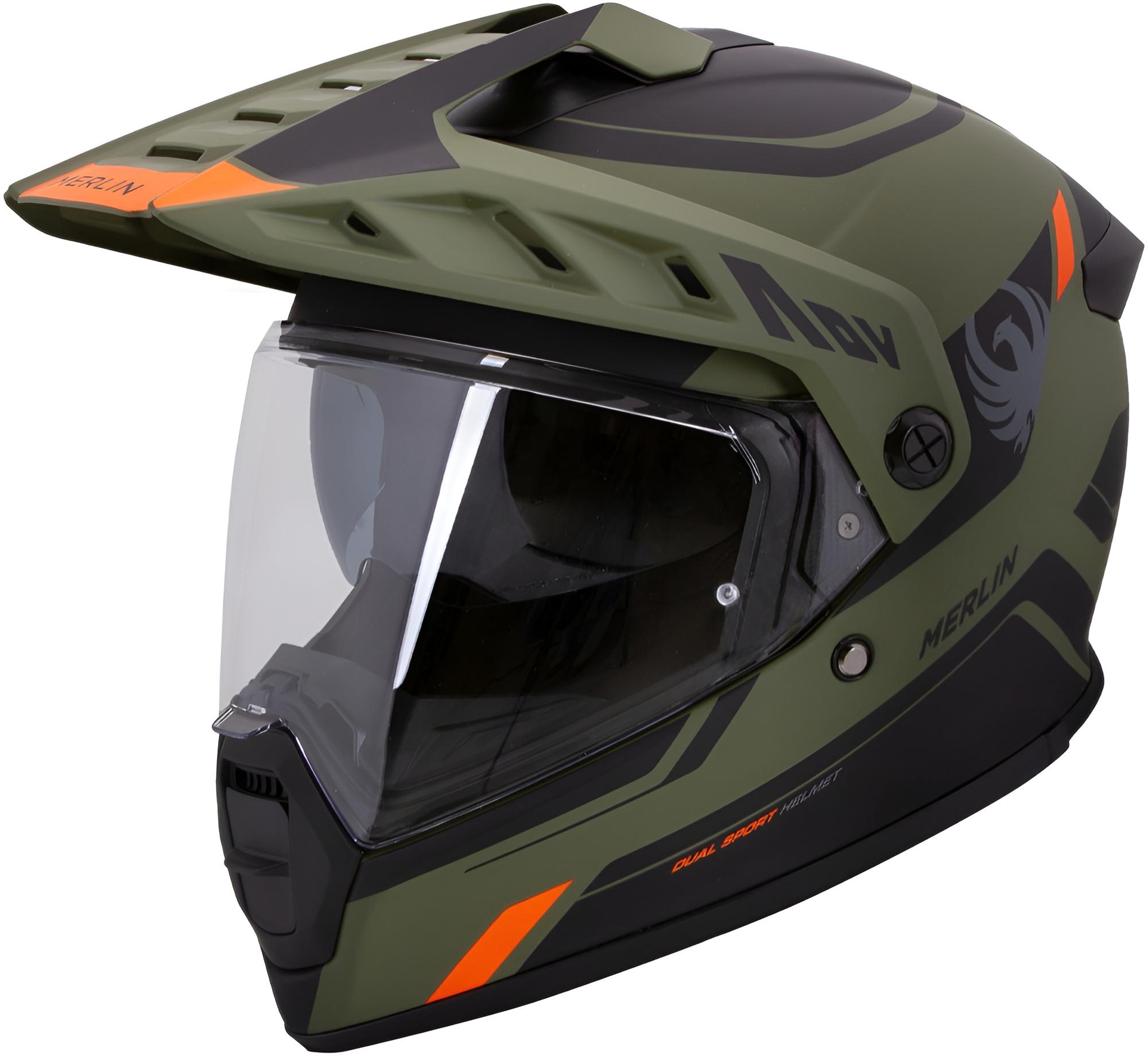 Merlin Torres Adventure Block Casque d’enduro, vert, taille S pour Hommes