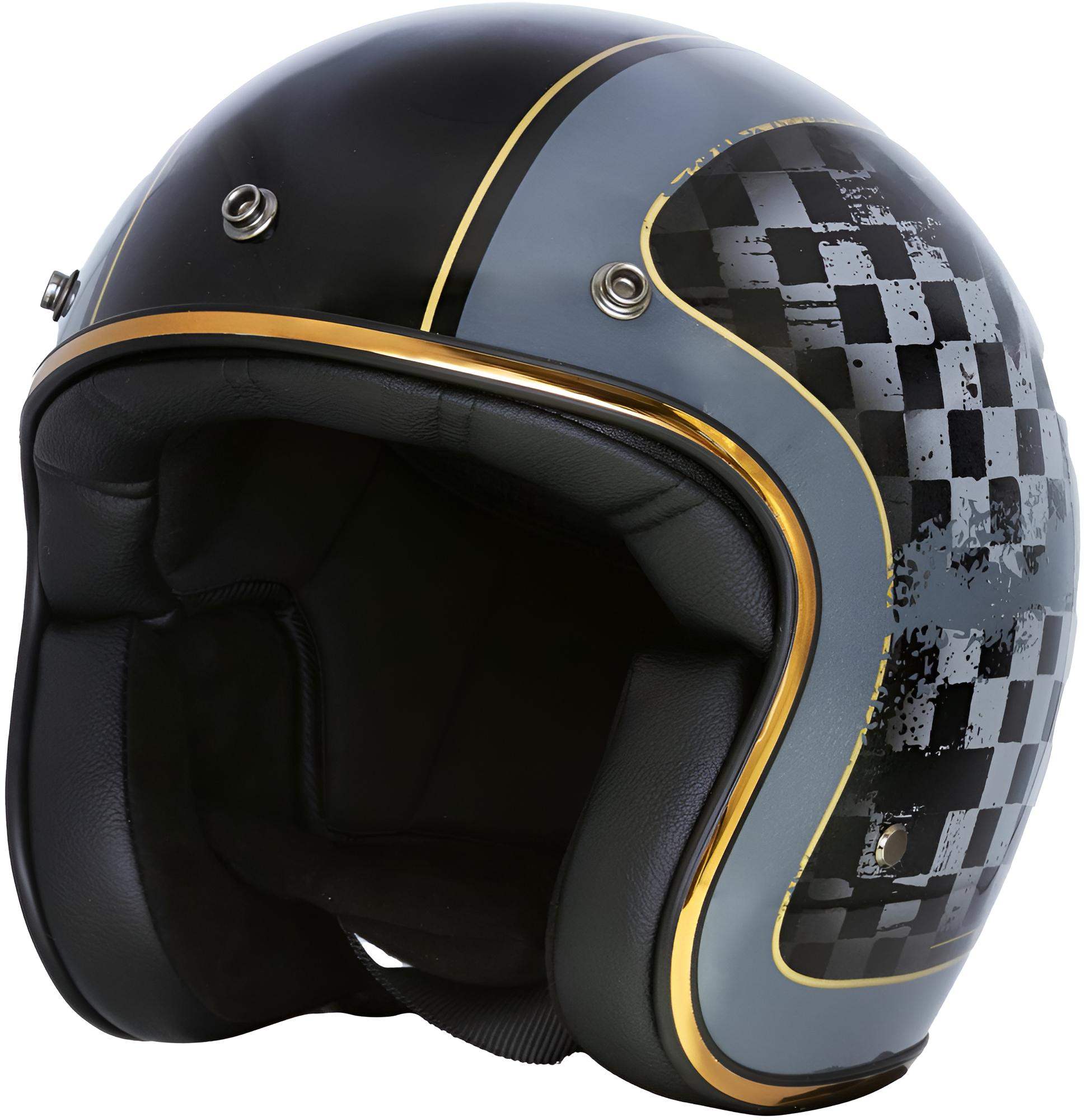 Merlin Blackbird Racer Casque jet, noir, taille L pour Hommes