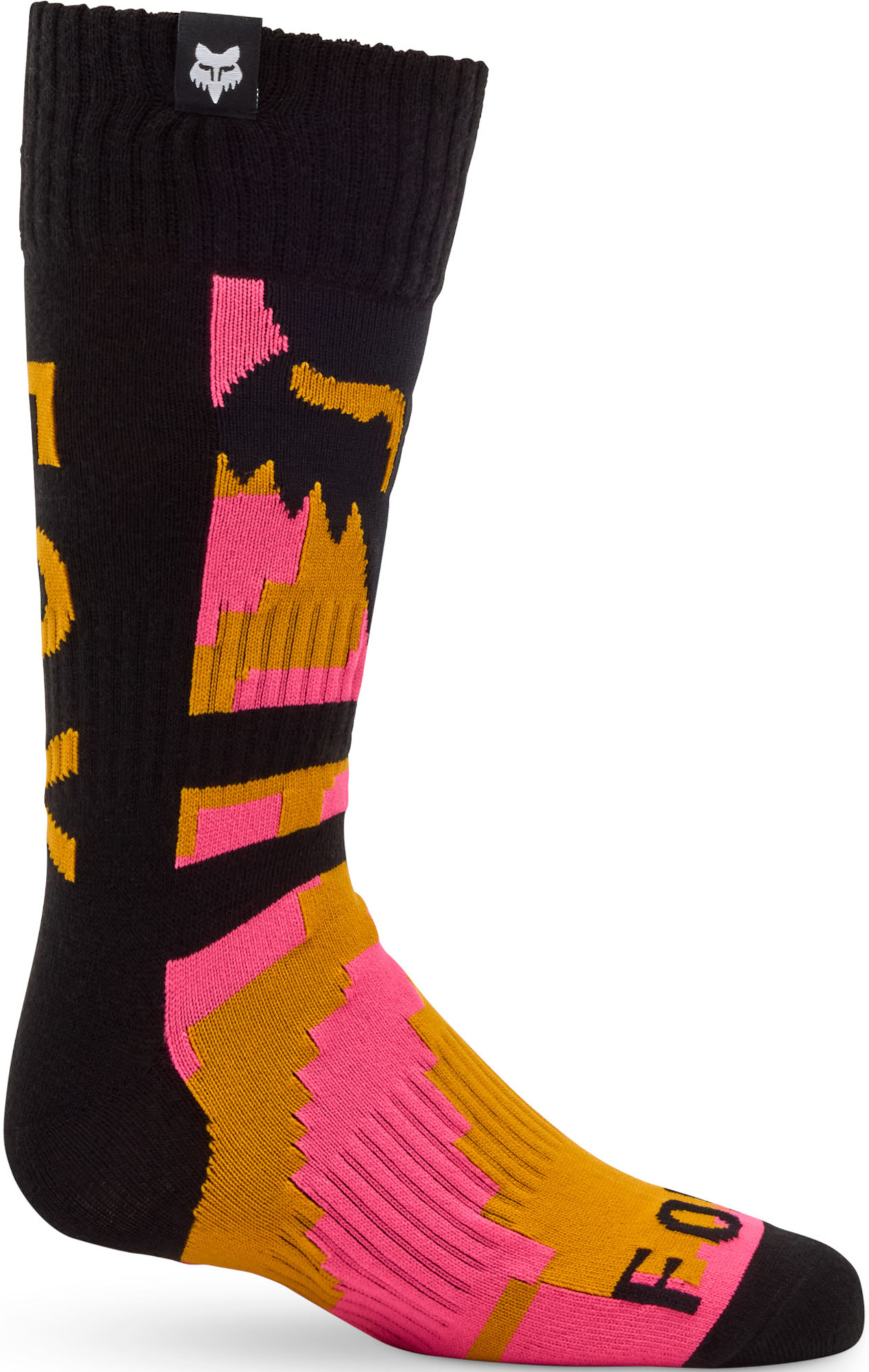Fox Unisex Black Orange 180 Kairos Youth Motocross Socks, Black-Orange, Size L