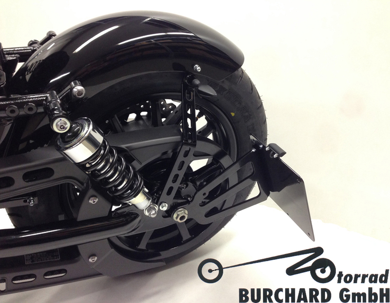 Burchard Excellence 侧牌照架 带零件合格证 雅马哈 XV 950 Bolt 亮黑色