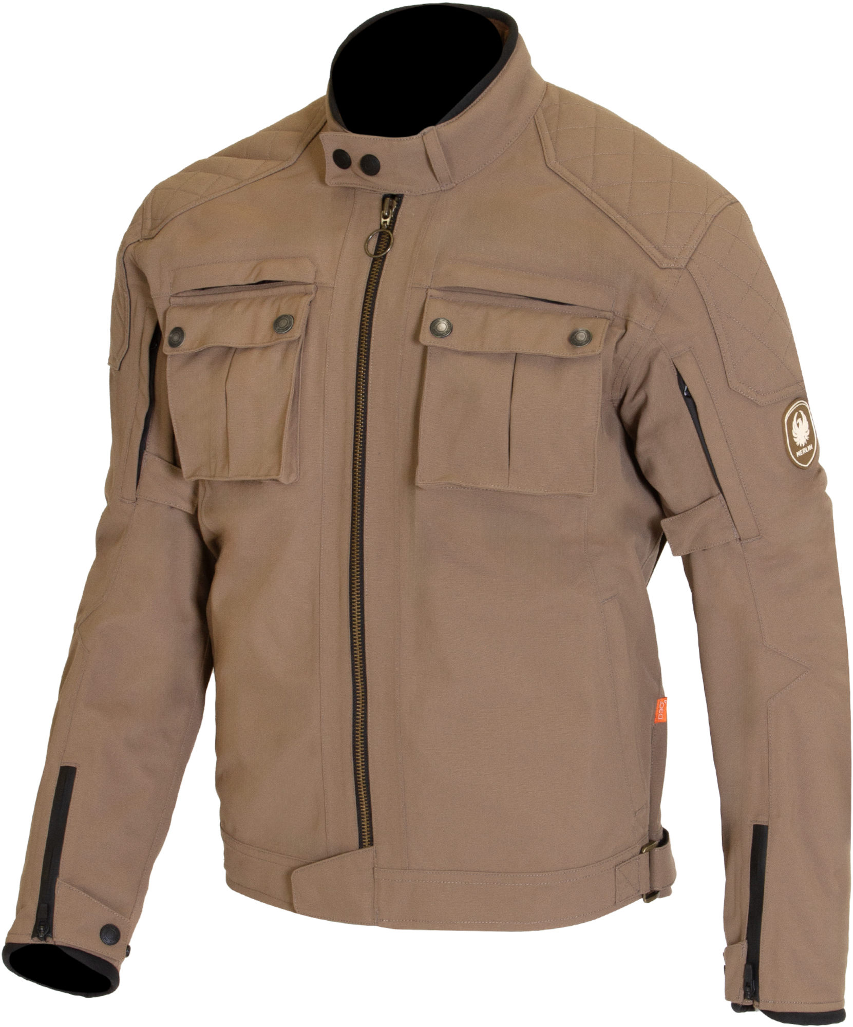 Merlin Coplow Eco D30 Blouson textile de moto laminé, beige, taille 3XL pour Hommes