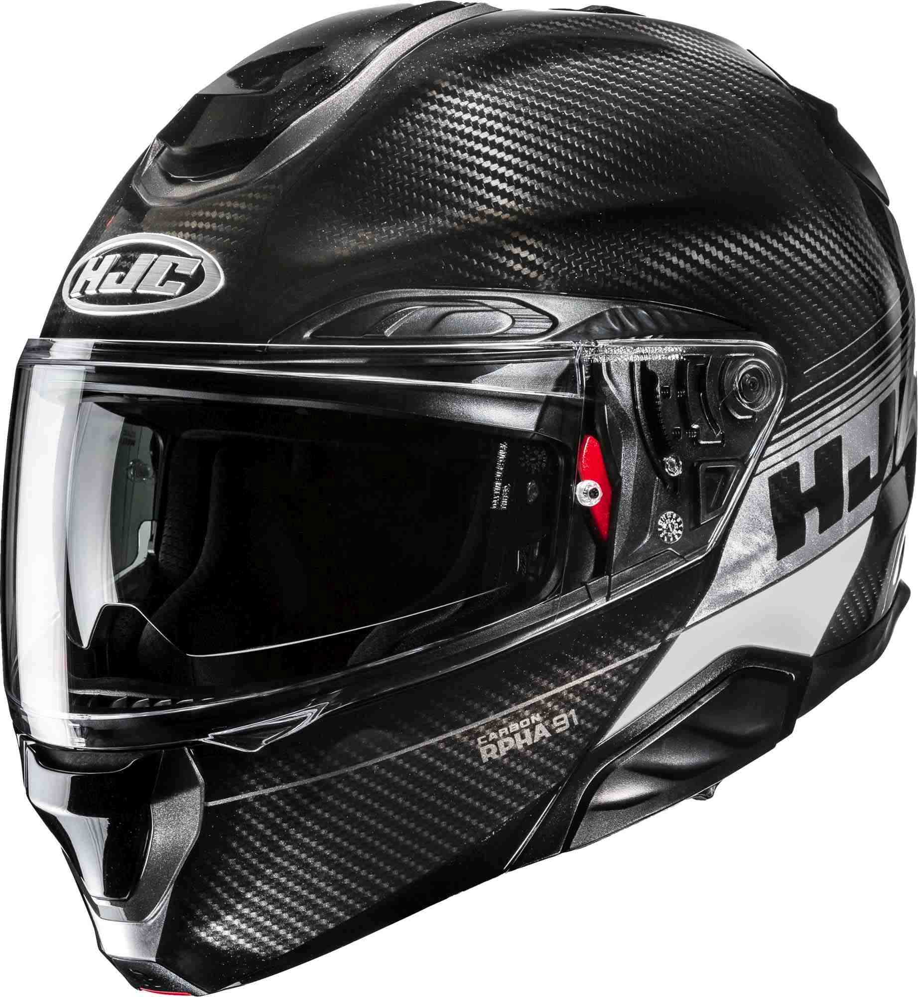 HJC RPHA 91 Carbon Elig  Шлем Черный/Белый/Серебристый XXL (62/63) 