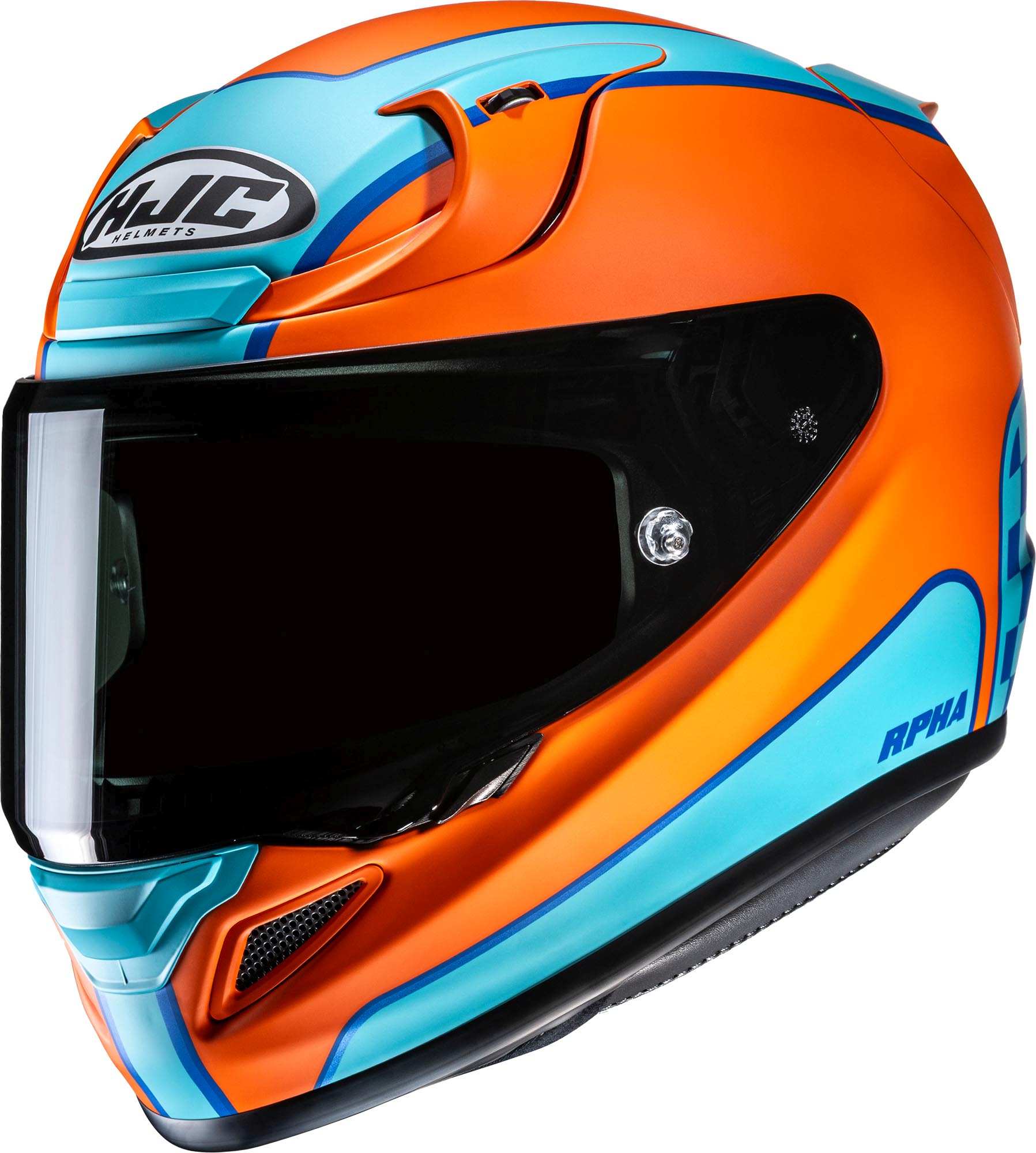 Hjc Men's Blue Orange Rpha 12 Respon Helmet, Blue-Orange, Size Xs For