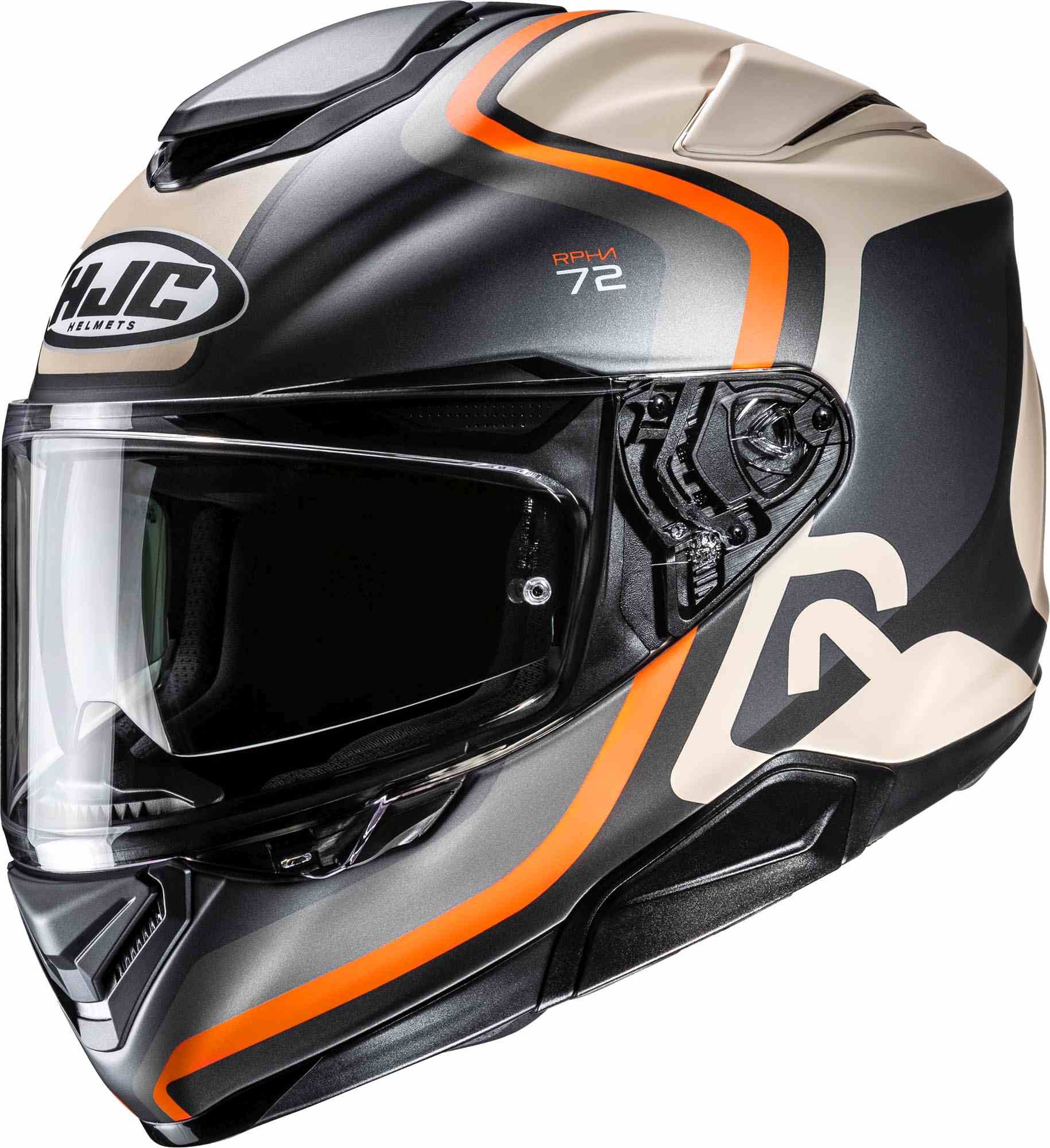 Hjc Men's Black Beige Rpha 72 Ernem Helmet, Black-Beige, Size Xs 54 55 For