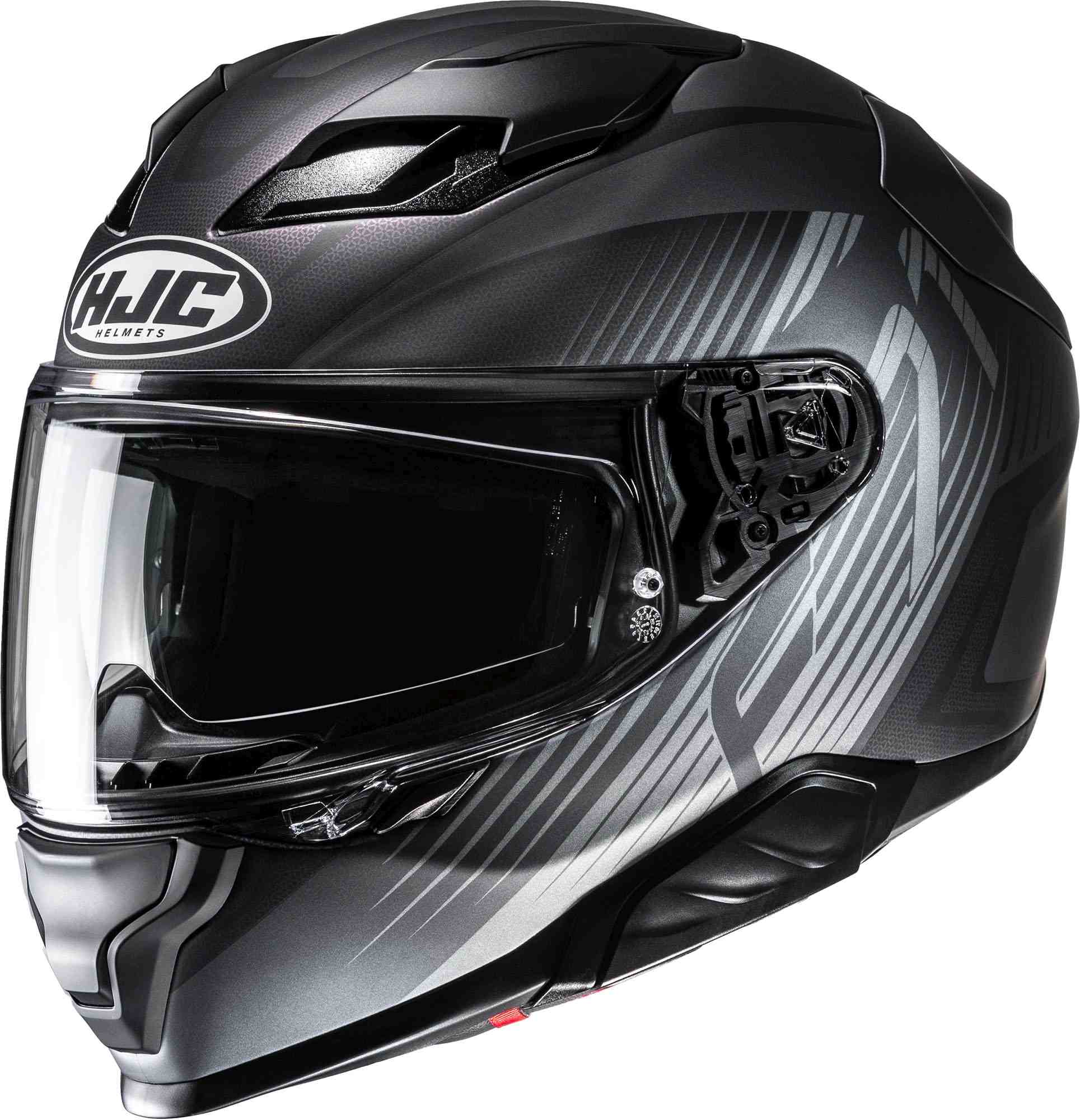 Hjc Men's Black Grey F71 Catos Helmet, Black-Grey, Size 2XL For