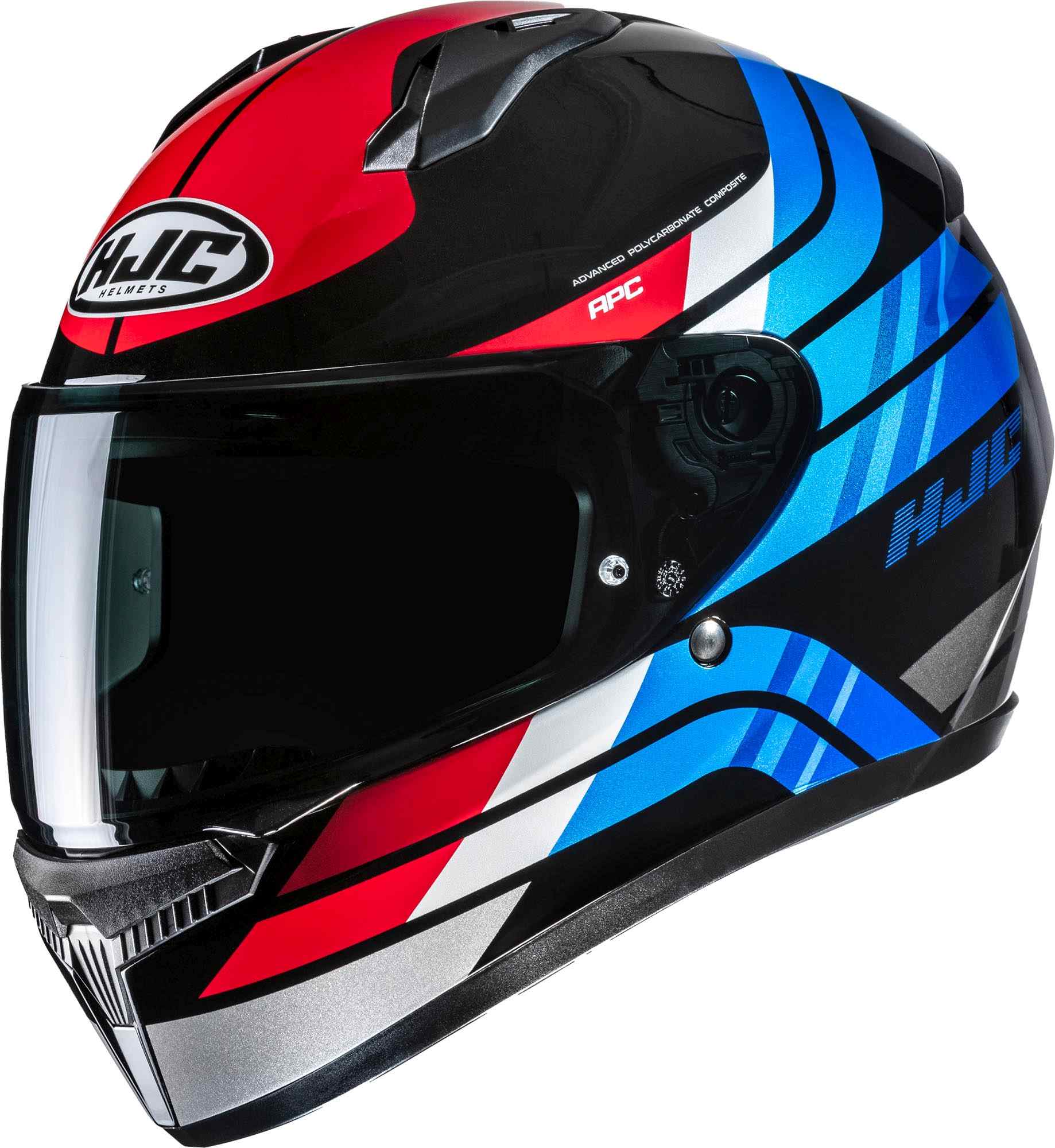 Hjc Men's Black Red Blue C10 Hiper Helmet, Black-Red-Blue, Size 2XL For