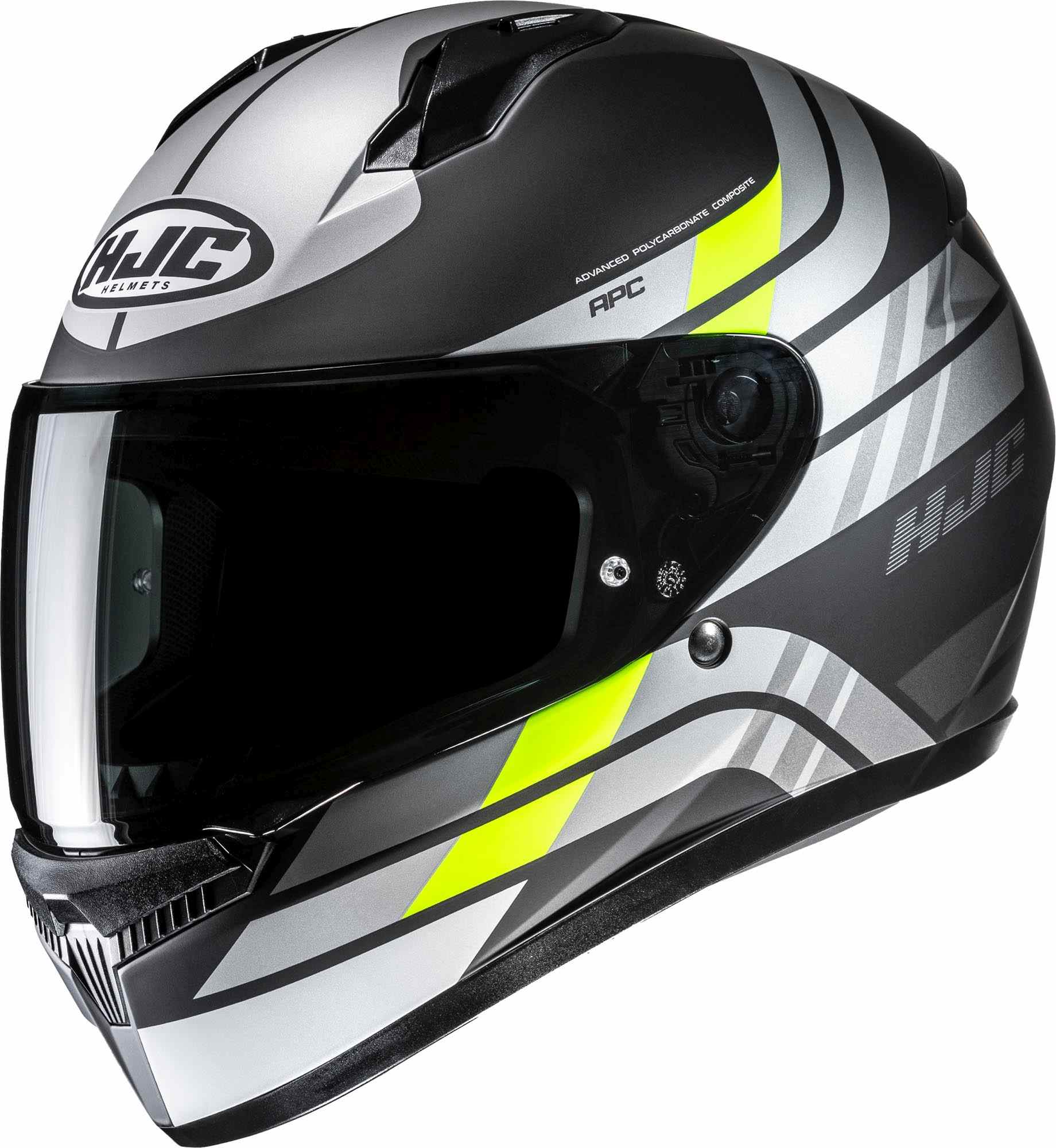 Hjc Men's Black Grey Yellow C10 Hiper Helmet, Black-Grey-Yellow, Size S For