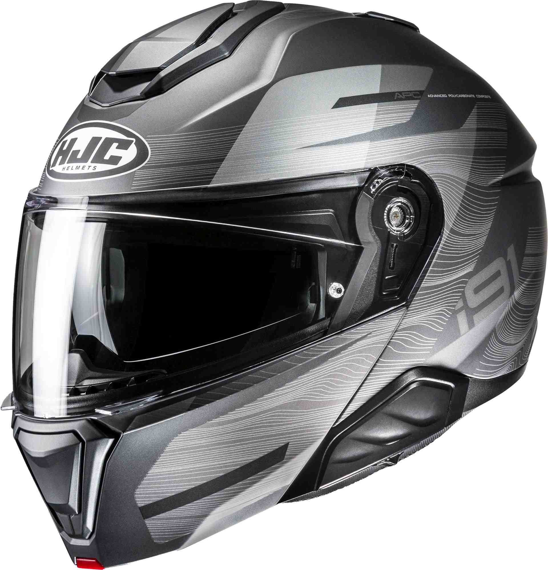 Hjc Men's Grey I91 Dusk Helmet, Size S For