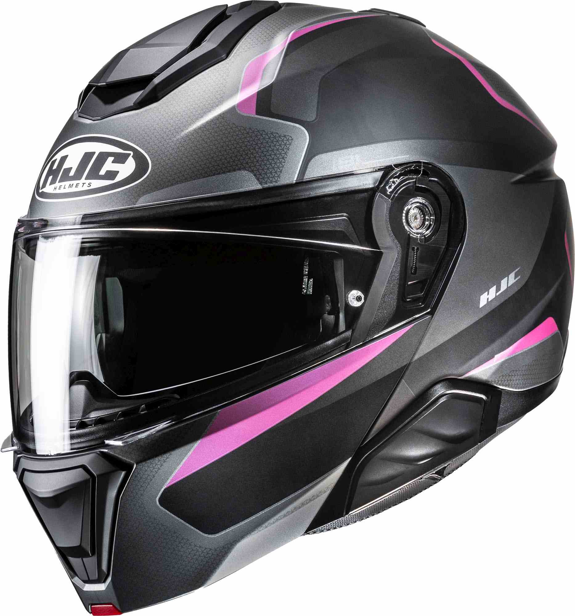 Hjc Men's Grey Pink I91 Felio Helmet, Grey-Pink, Size S For