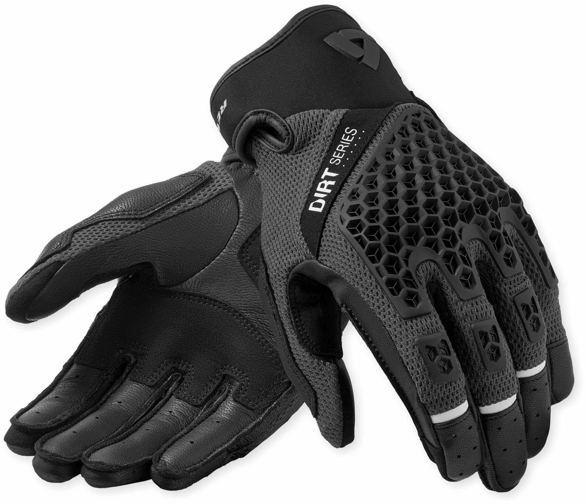 Revit Caliber 2 Motocross Gloves, Black-Grey, Size 3XL For Men