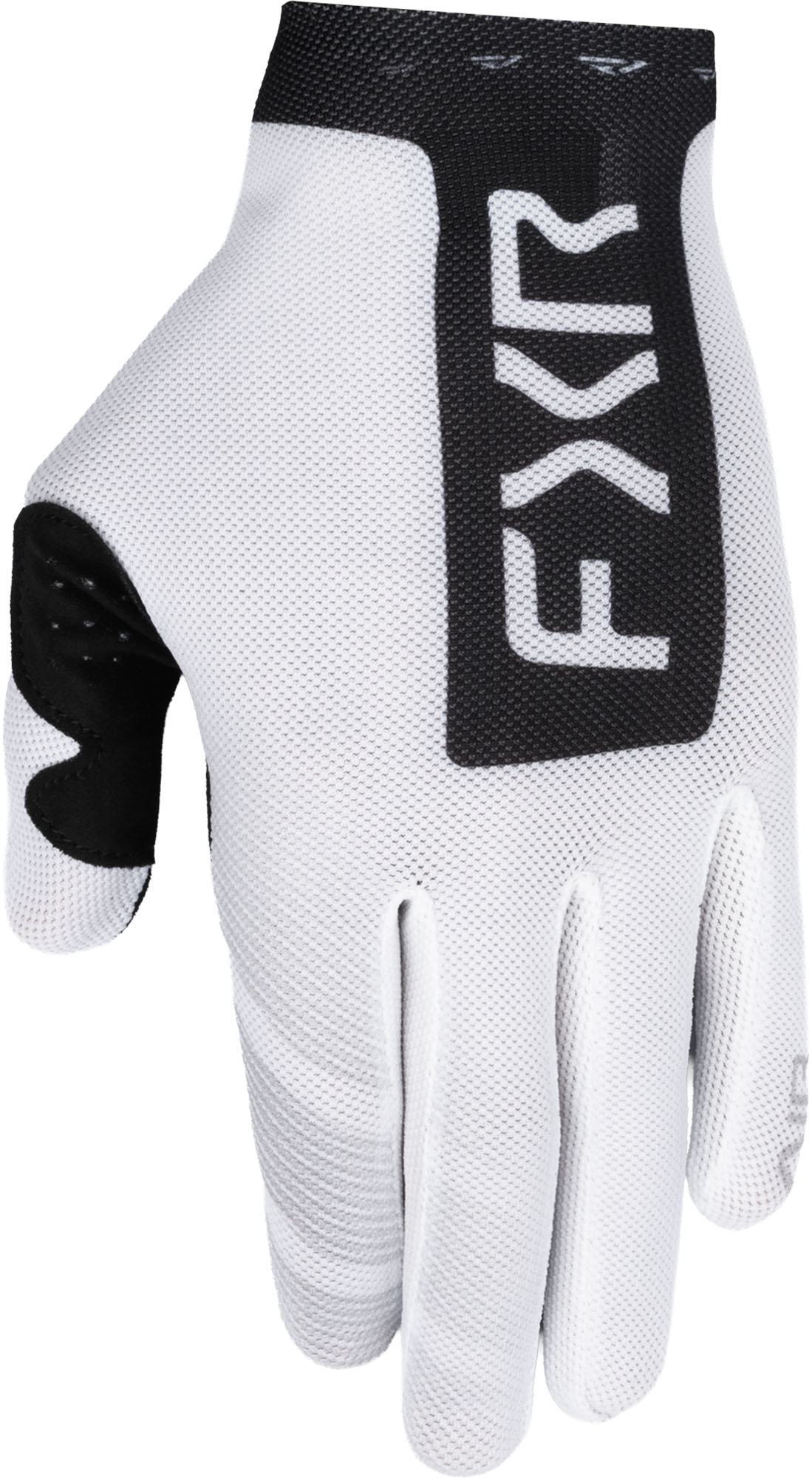 FXR Pro-Fit Air Logo Gants de motocross perforés, noir-blanc, taille L pour Hommes