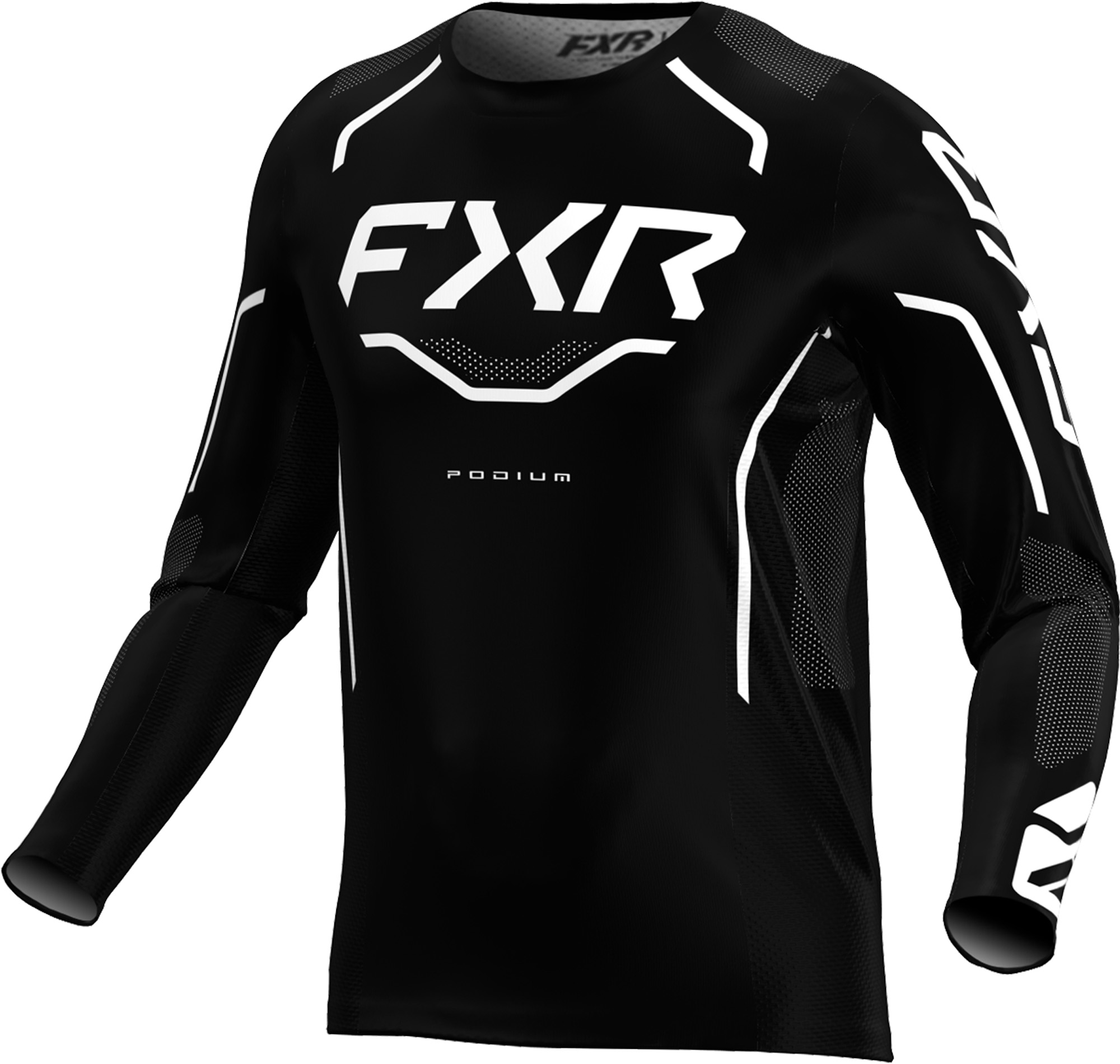 FXR Podium Relay Джерси для мотокросса Черный/Белый L 
