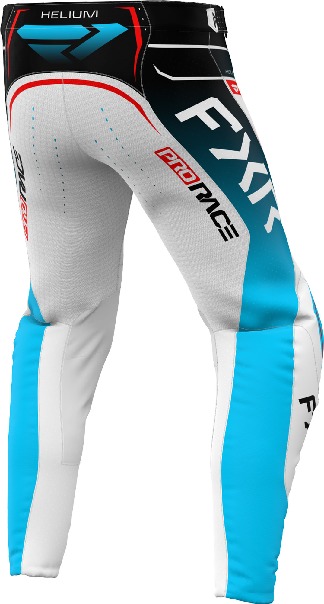 Photos - Motorcycle Clothing FXR Helium Edge Motocross Pants, white-red-blue, Size 30 for Men