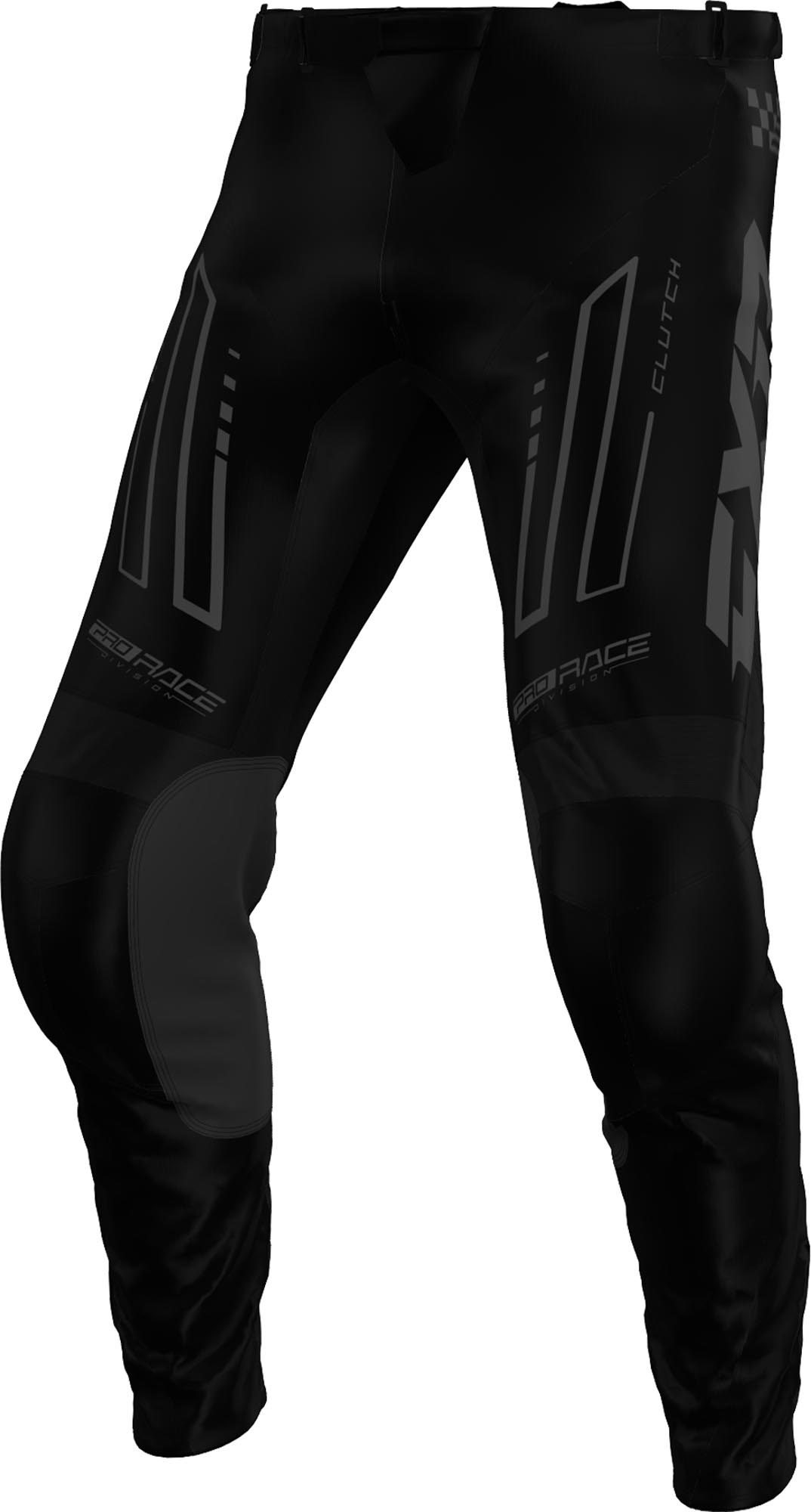 FXR Clutch Pantalons de motocross, noir-gris, taille 30 pour Hommes