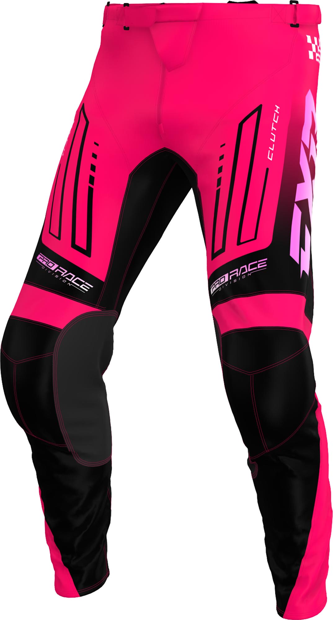 FXR Clutch Pantalons de motocross pour enfants, noir-rose, taille XS 28 pour Des gamins