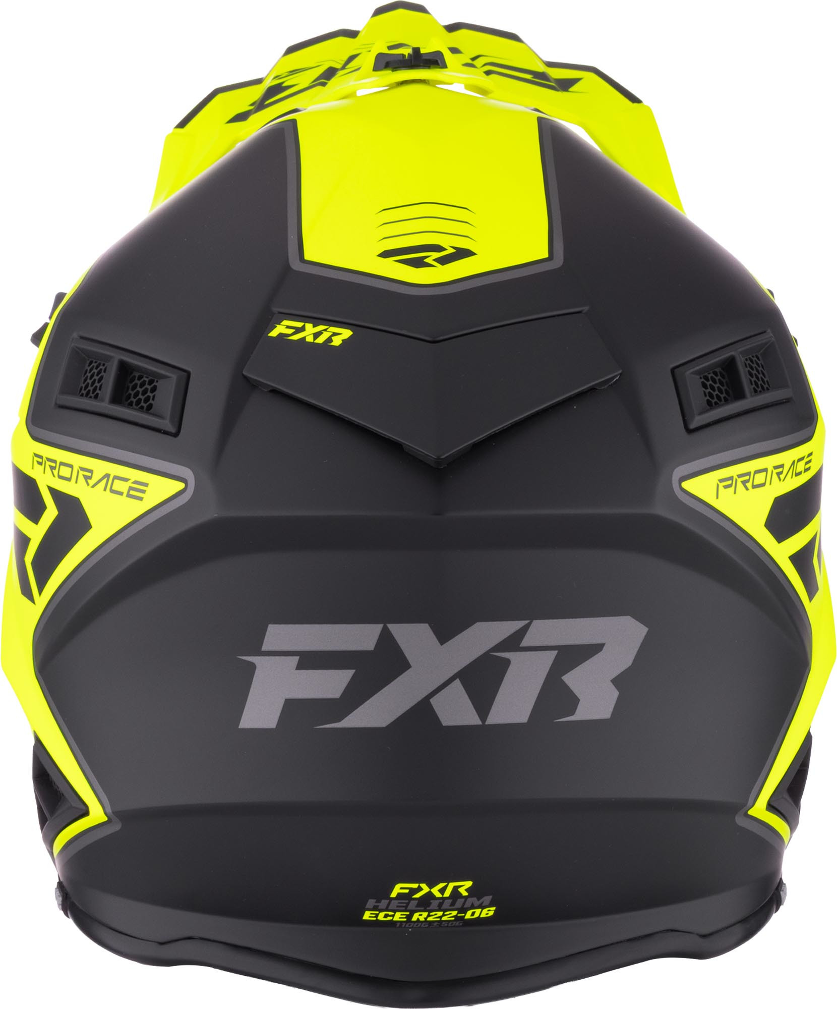 Photos - Motorcycle Helmet FXR Helium Logo Carbon Motocross Helmet, black-yellow, Size M for Men