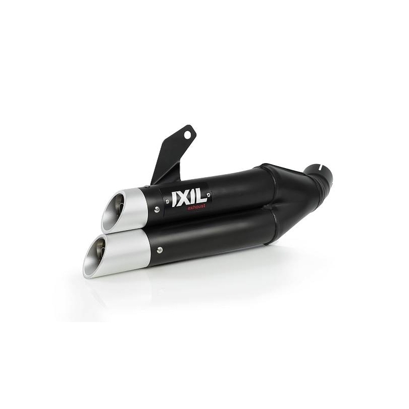 IXIL Dual Hyperlow L3XB Silencer Stainless Steel Black / Aluminium - Suzuki GSF-650N - XS8357XB