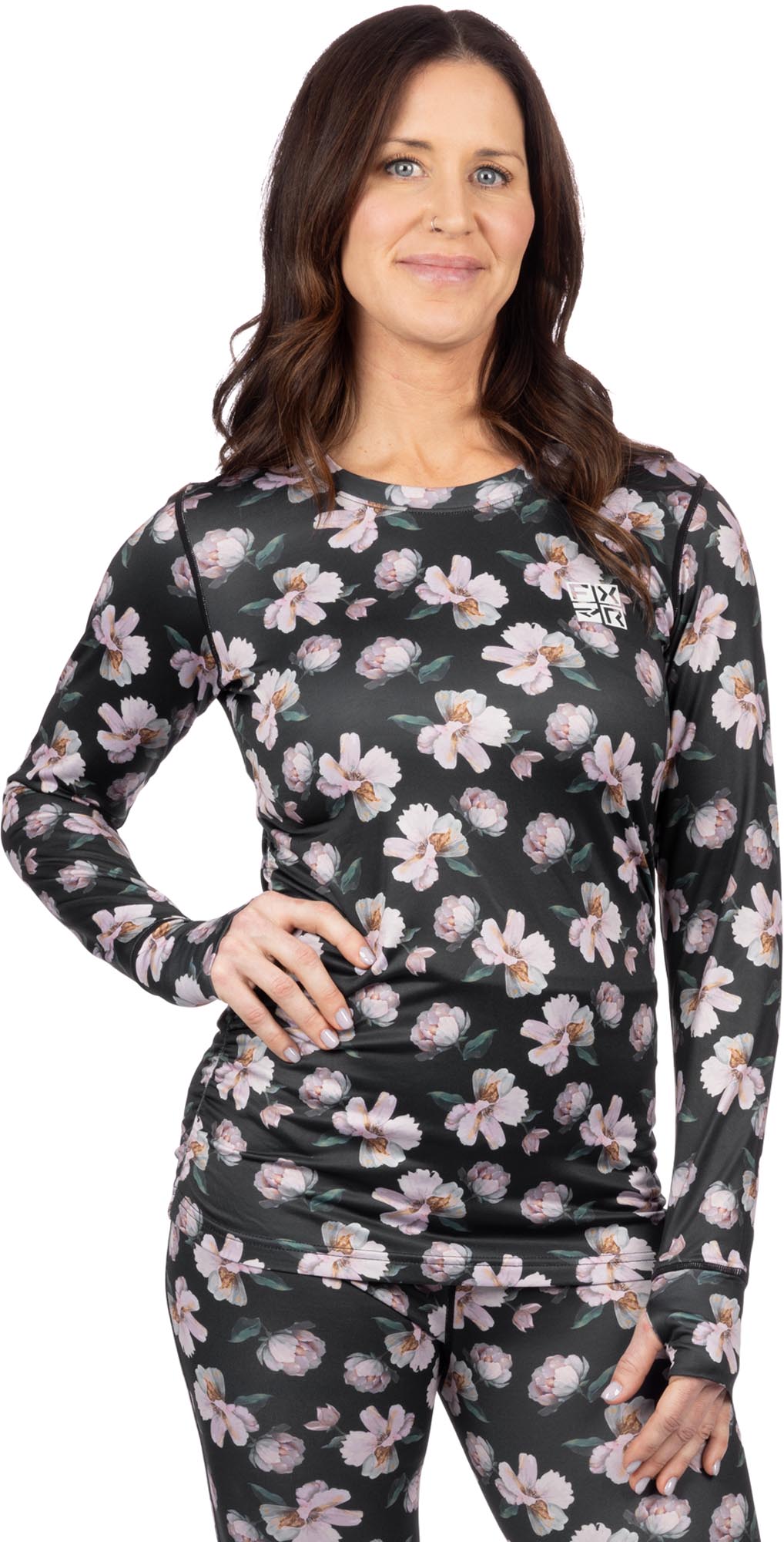 FXR Atmosphere Chemise fonctionnelle pour femme, noir-rose, taille XL pour Femmes