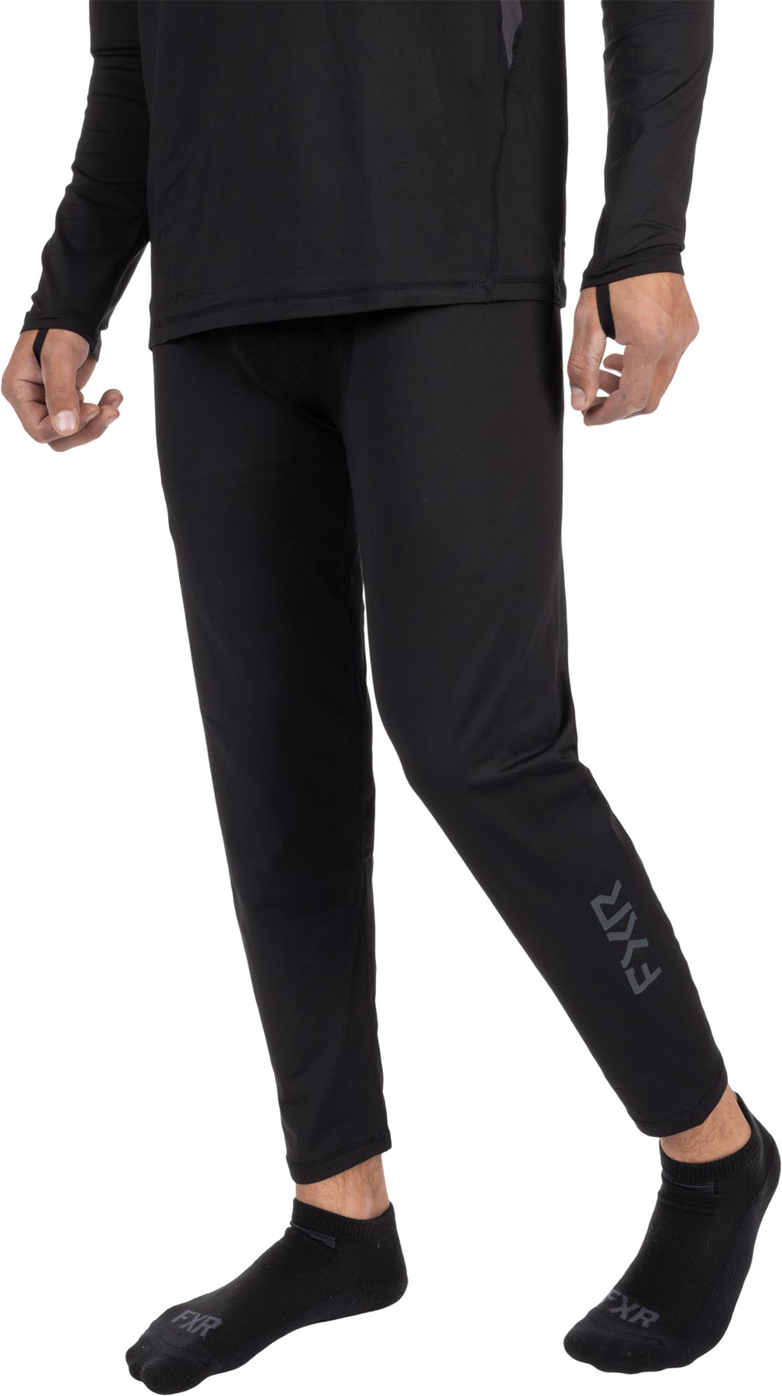 Side view of FXR Atmosphere Functional Pants, black, Size XL for Men