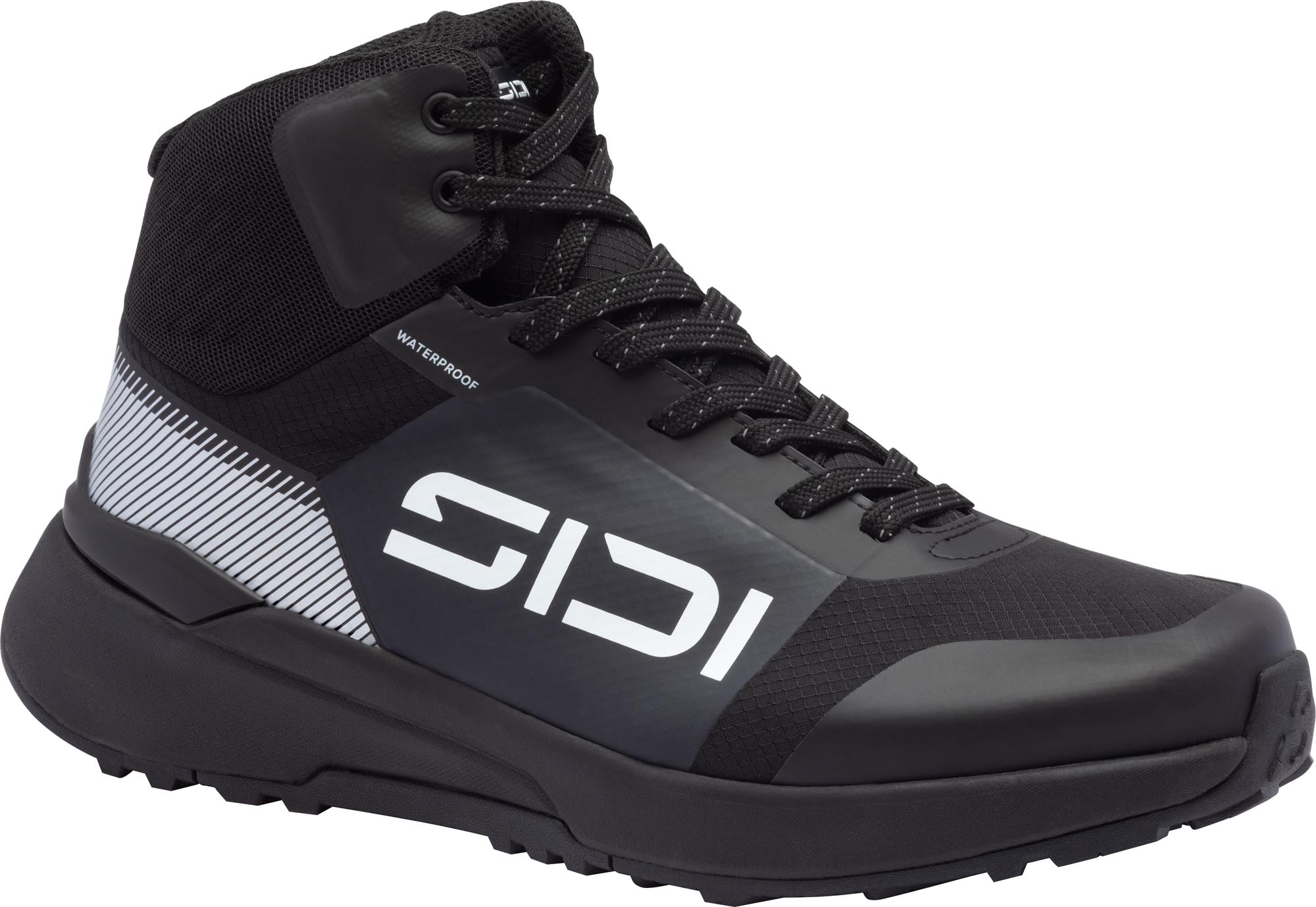 Sidi Men's Black Fluxx Mid Waterproof Motorcycle Shoes, Size 37 For