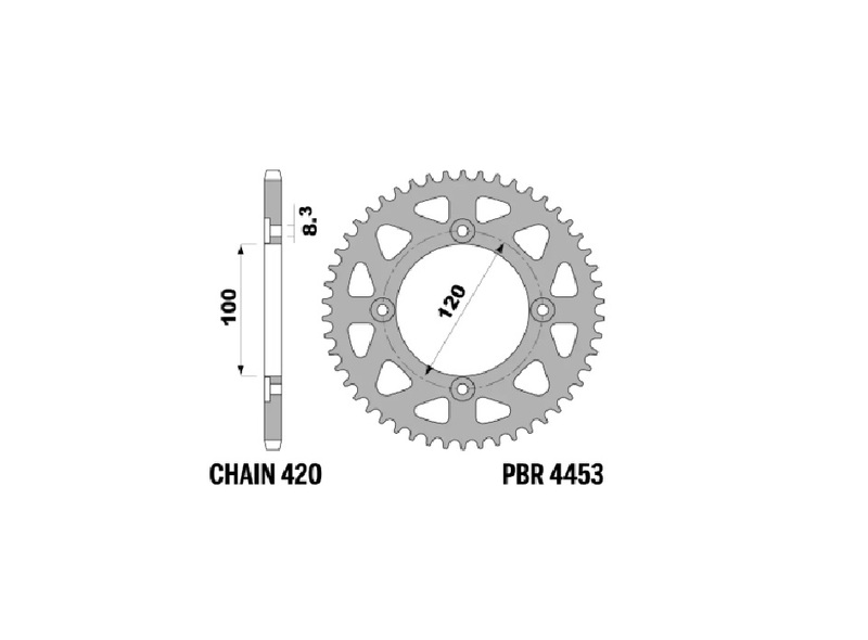 PBR Couronne alu standard - 420