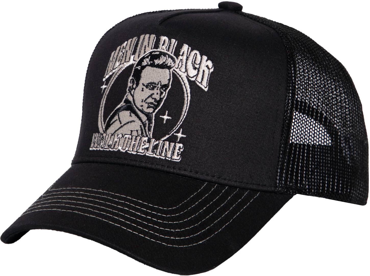 King Kerosin Man in Black Trucker Casquette, noir pour Hommes