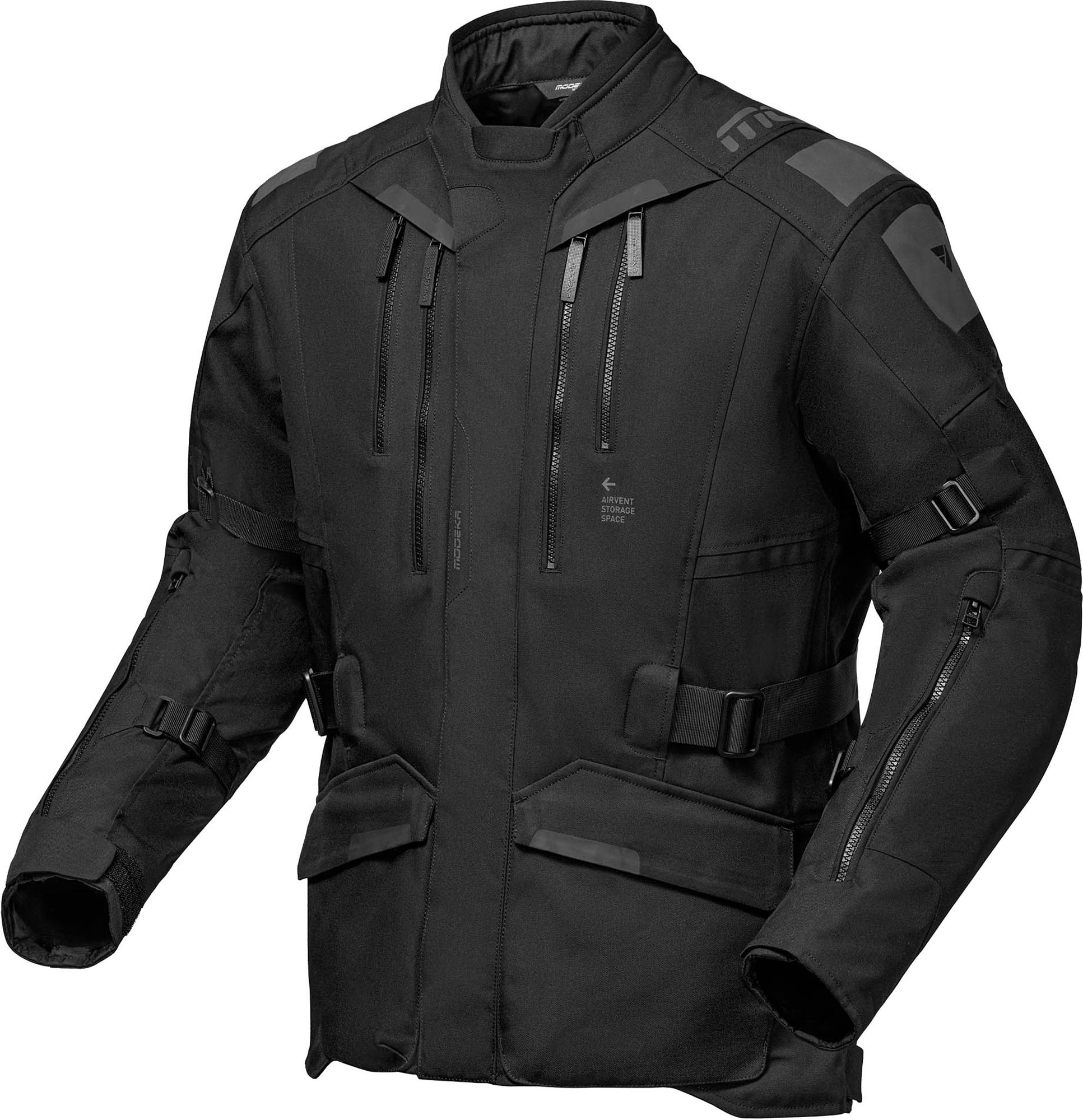 Modeka Men's Black Striker Iii Motorcycle Textile Jacket, Size 4XL For