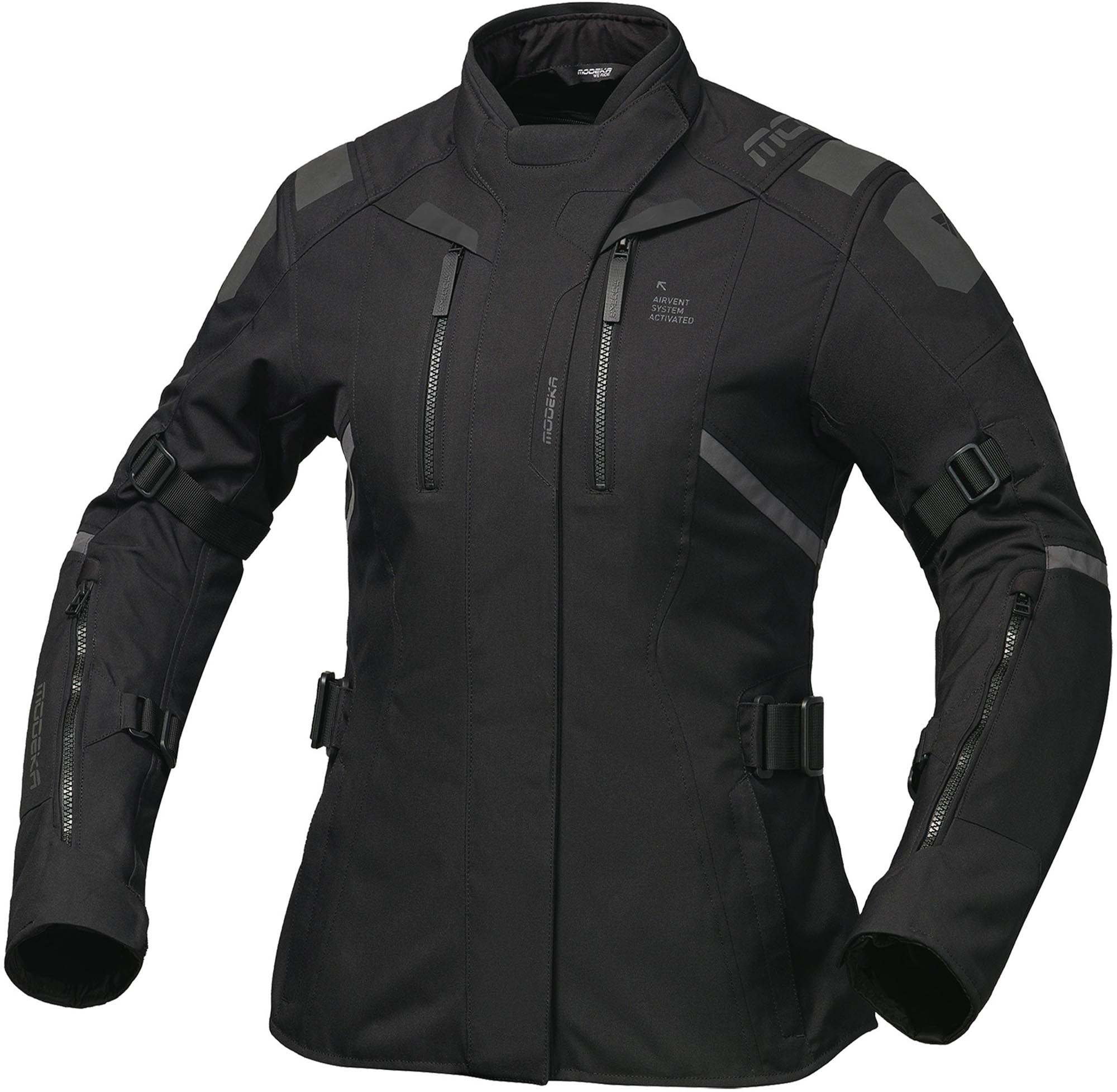 Modeka Women's Black Striker Iii Motorcycle Textile Jacket, Size 40 For