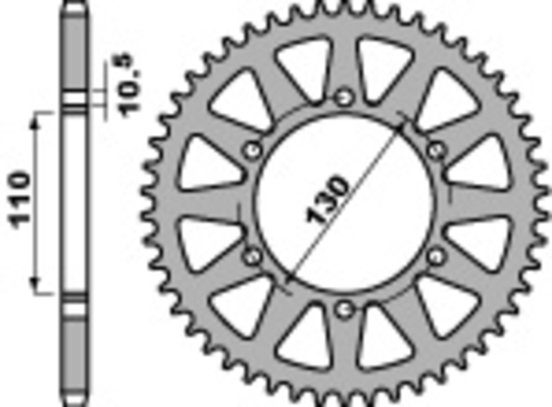 PBR Rear Sprocket Steel Standard - 520-image-989899078