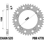 PBR Stahlstandard hinteres Ritzel – 520